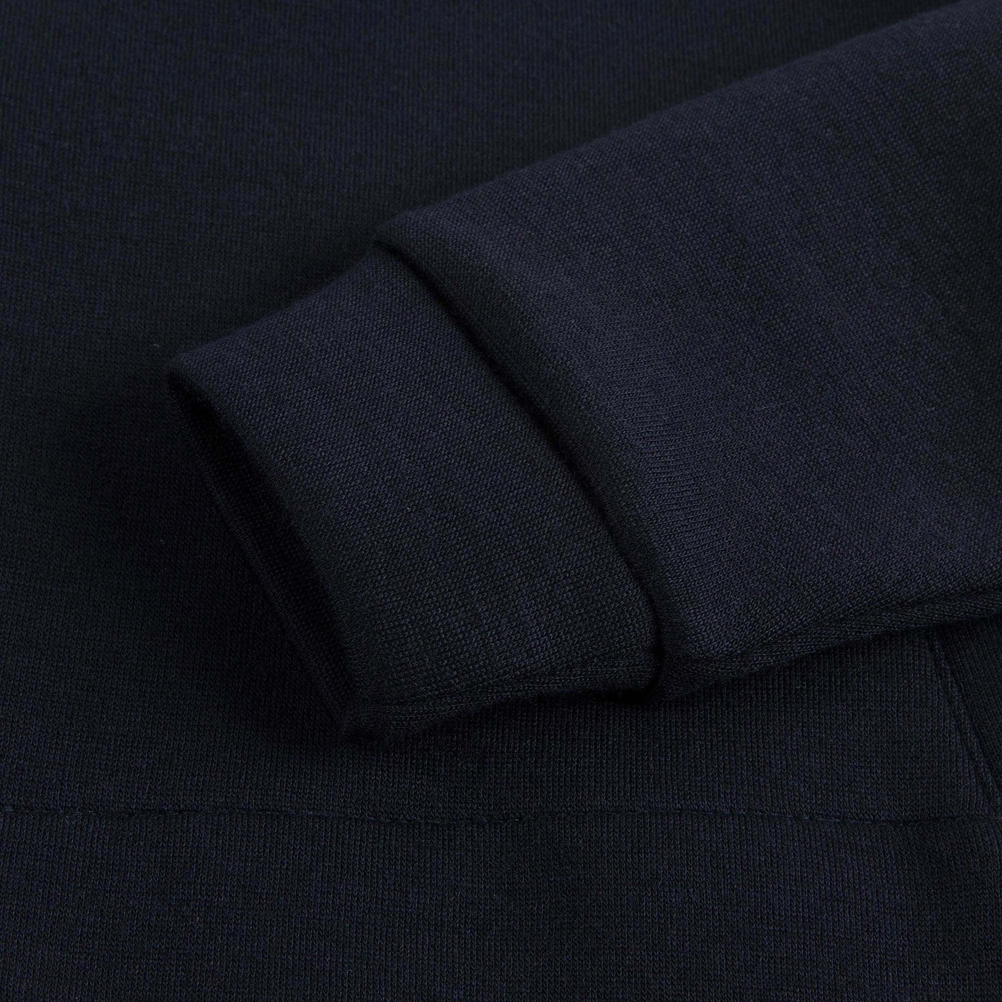 Girls Navy Blue Hiden Pocket Trims Cotton Sweatshirt - CÉMAROSE | Children's Fashion Store - 5