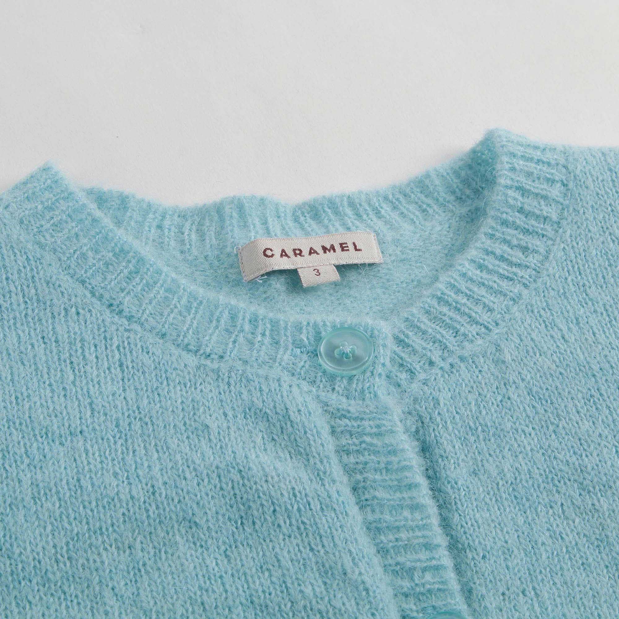 Boys&Girls Ice Blue Knitted Cardigan - CÉMAROSE | Children's Fashion Store - 4