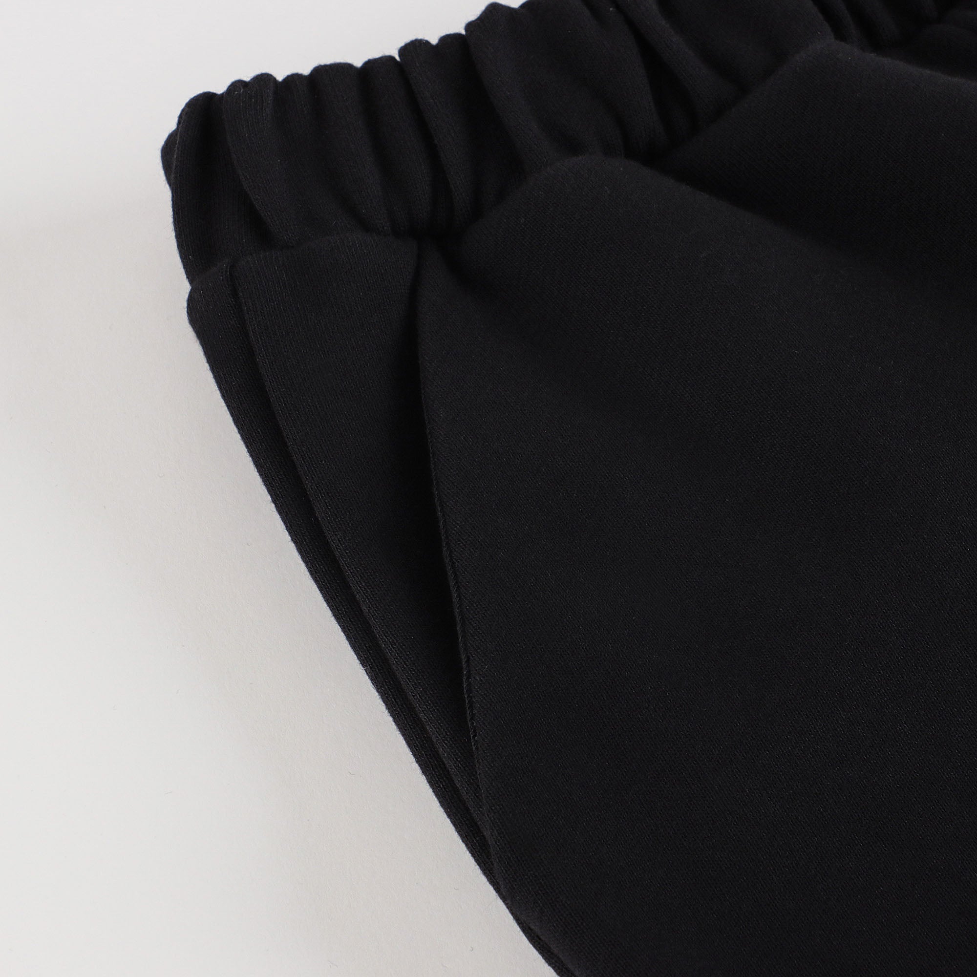 Boys & Girls Black Cotton Trousers