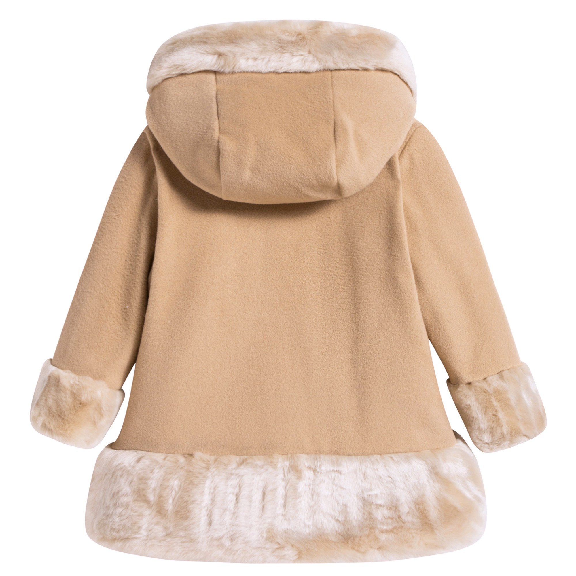 Baby Girls Beige Wool Blend Coat