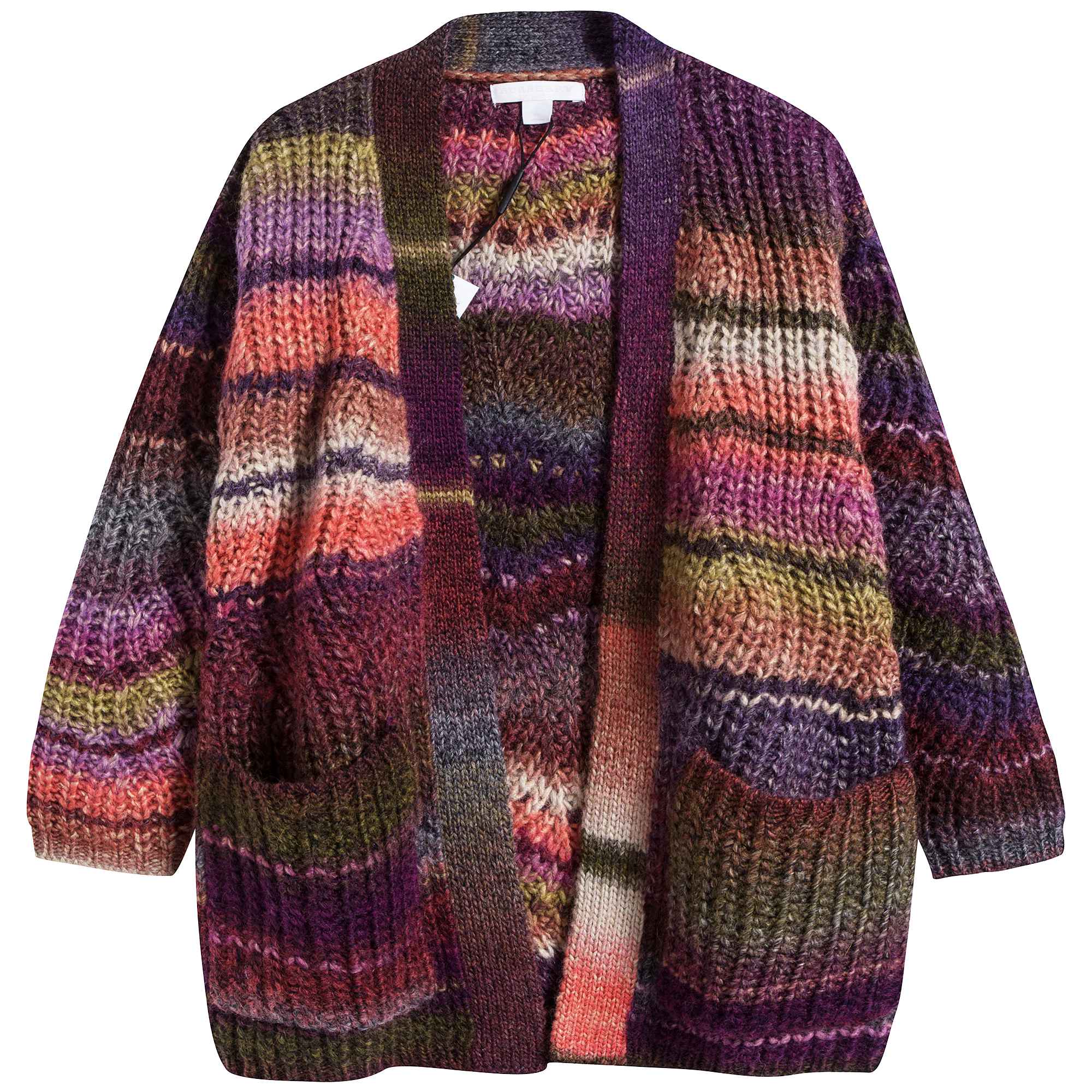 Girls Multicolour Wool Cardigan