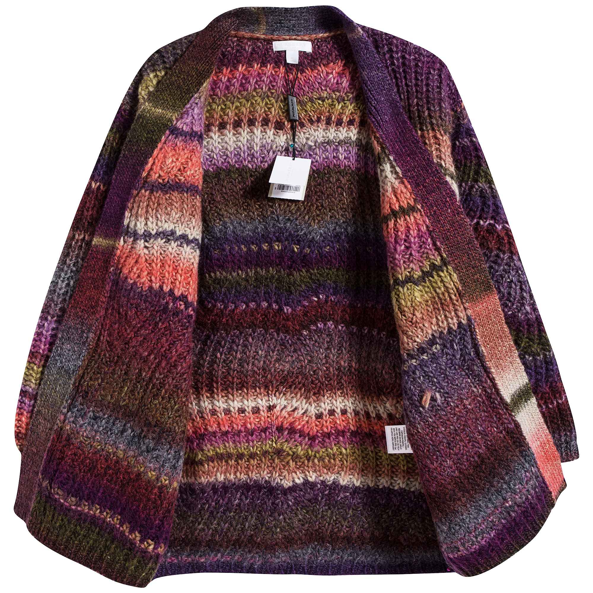 Girls Multicolour Wool Cardigan