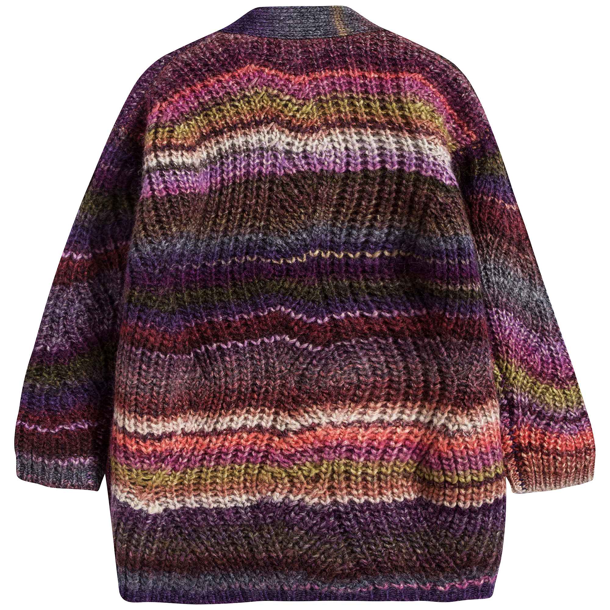 Girls Multicolour Wool Cardigan