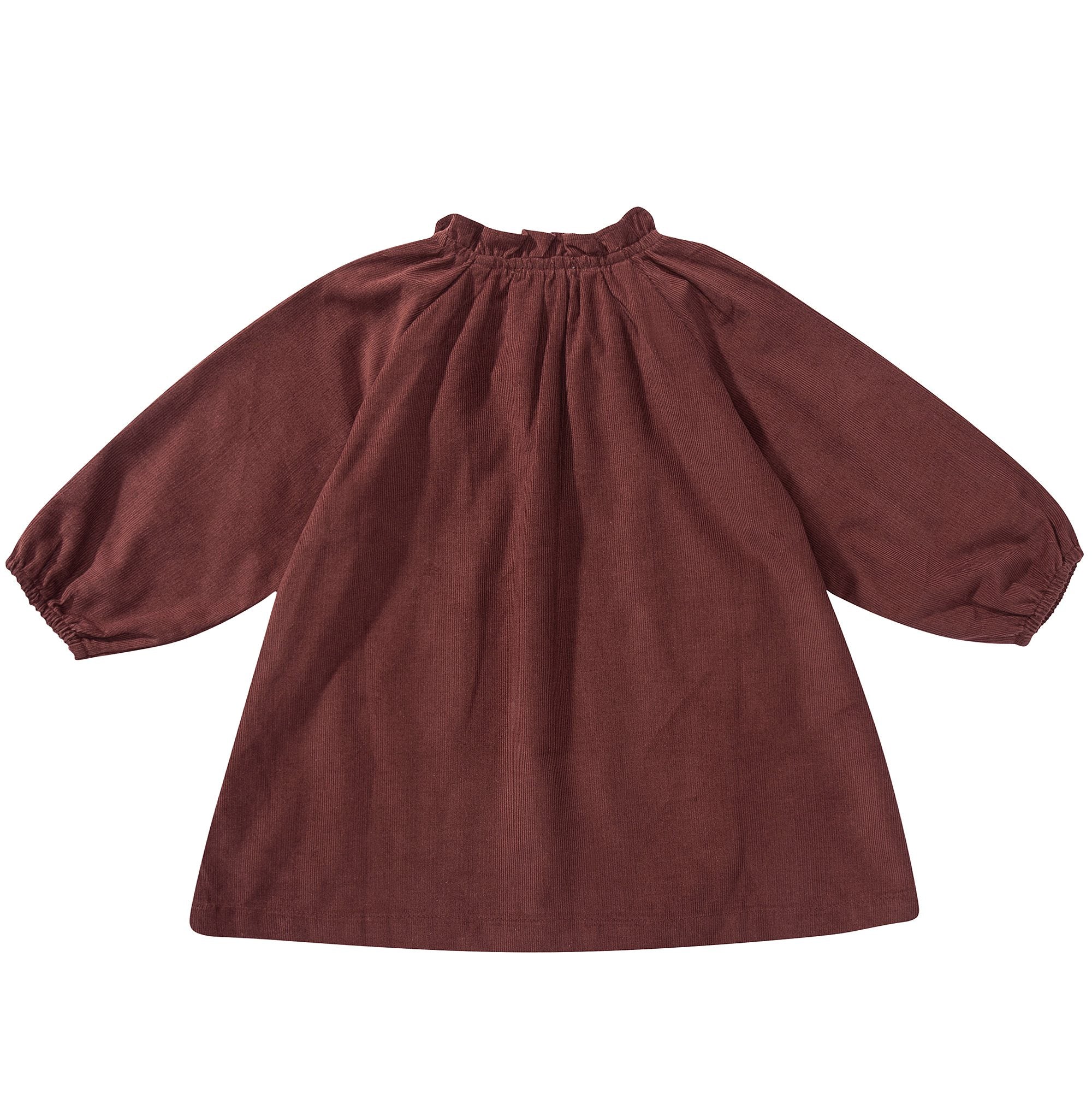 Baby Girls Wine Red Cotton Dress