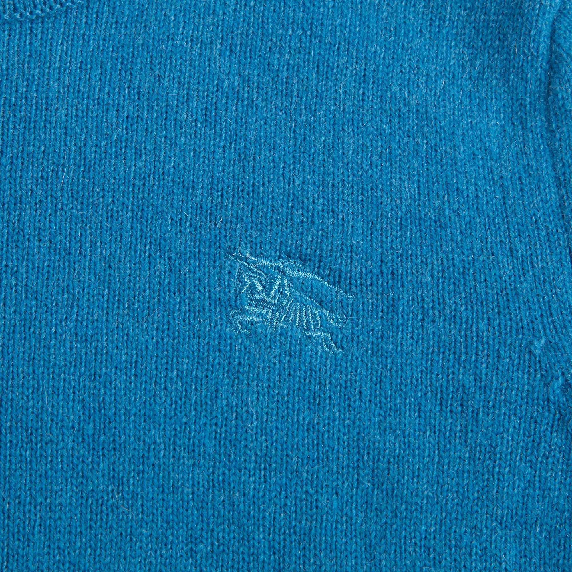 Baby Boys Light Blue Cashmere Knitted Sweater - CÉMAROSE | Children's Fashion Store - 2
