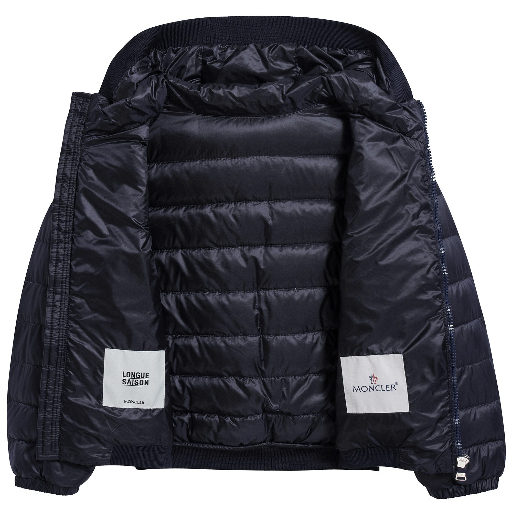 Boys Navy Blue Logo Coat