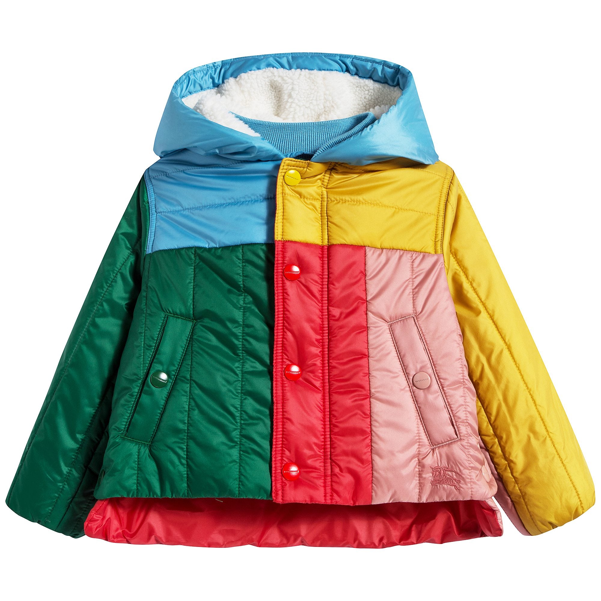 Girls Bright Orange Red Coat