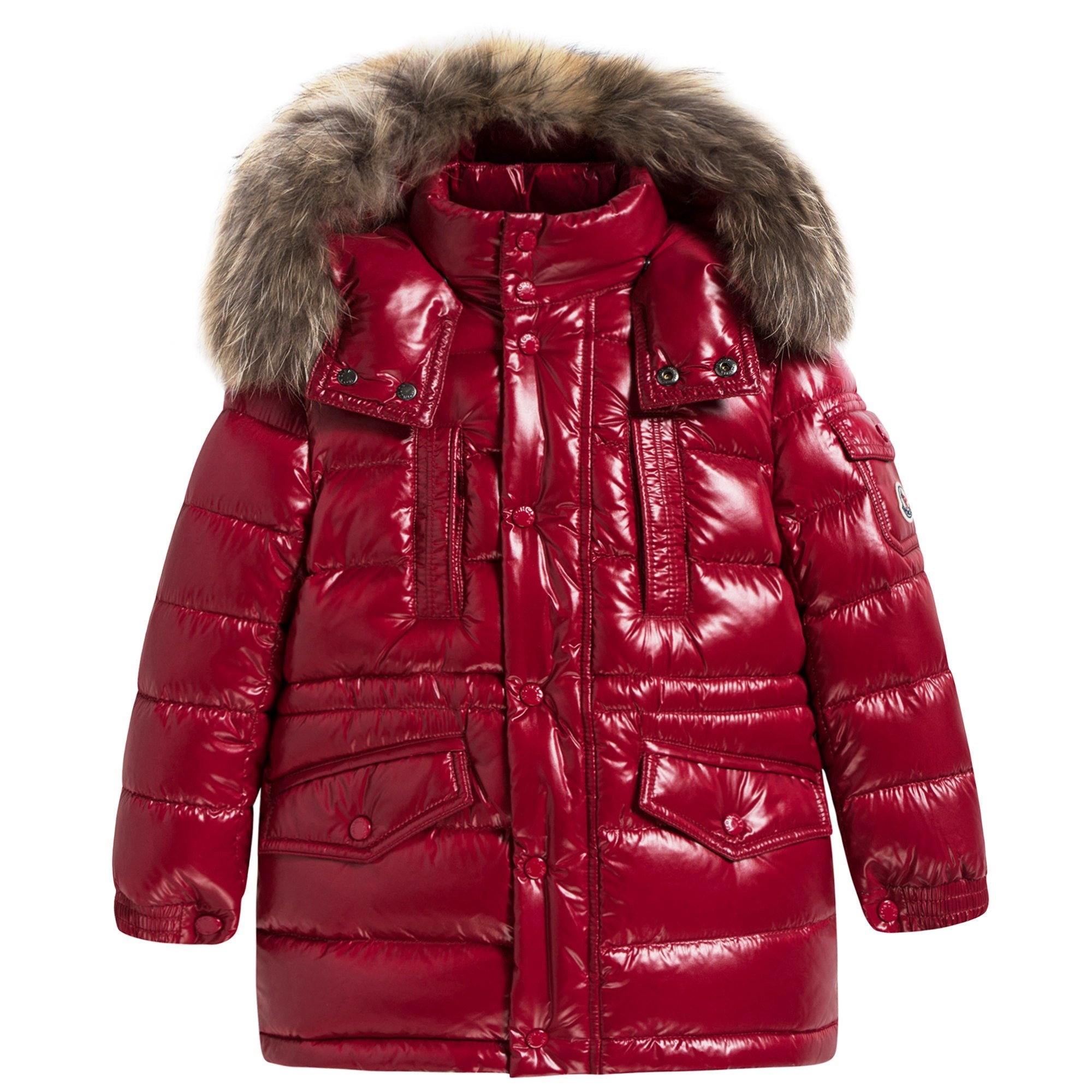 Boys Red 'Riviere' Down Padded Coat