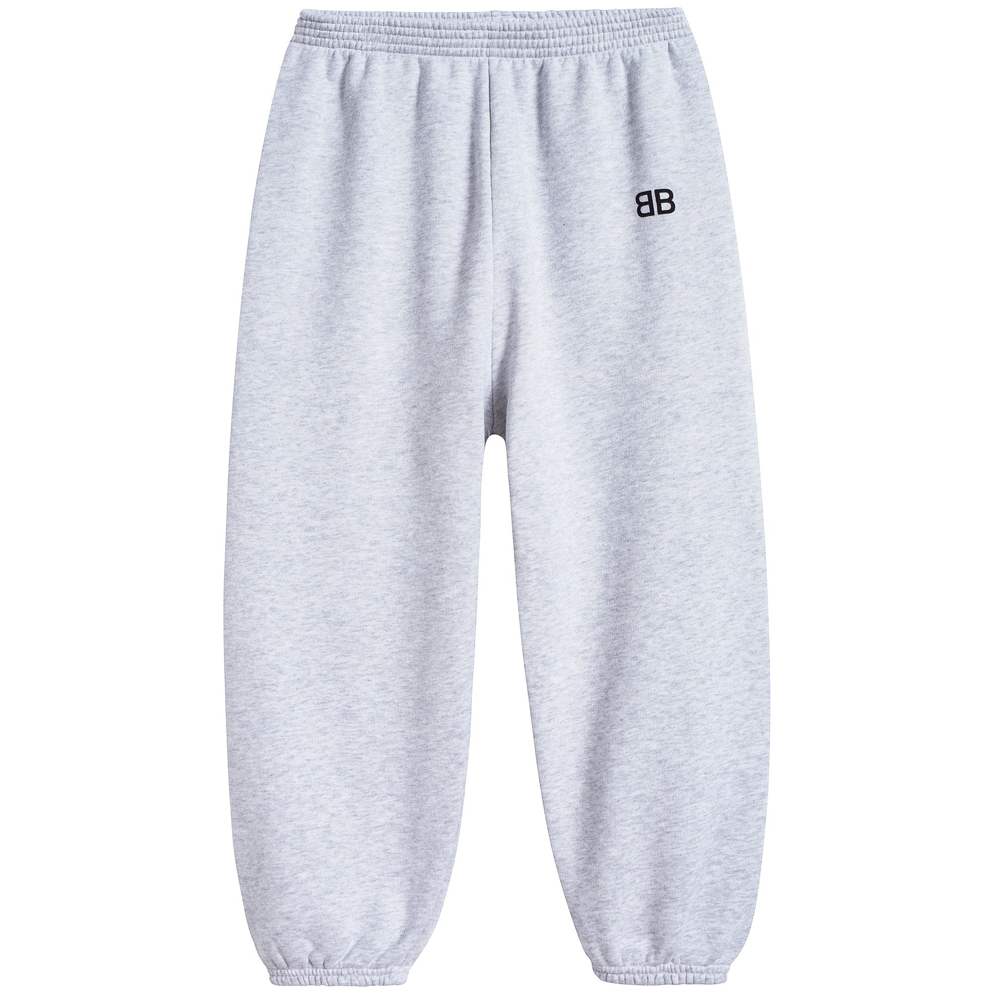 Girls & Boys Grey Chine Cotton Trousers