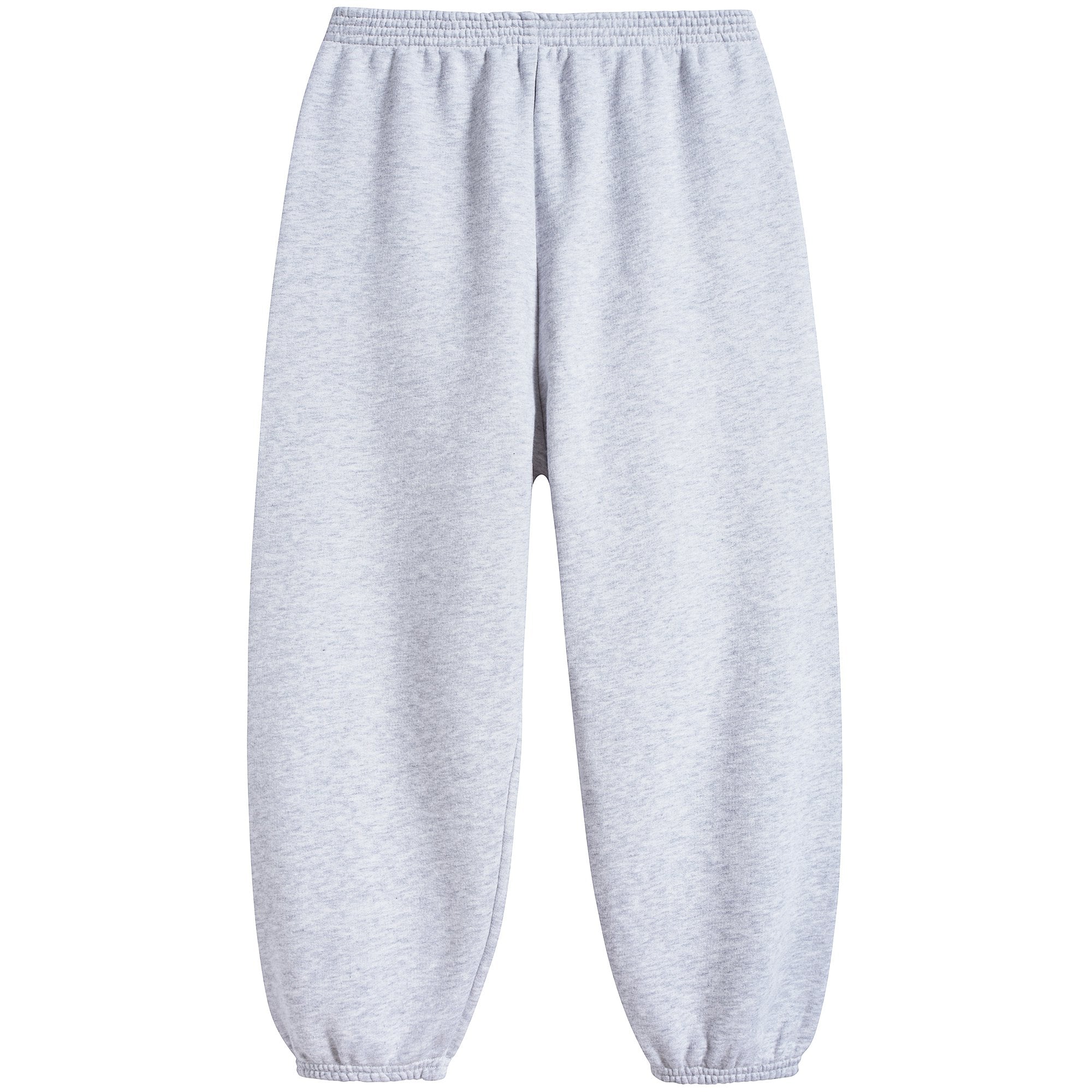 Girls & Boys Grey Chine Cotton Trousers