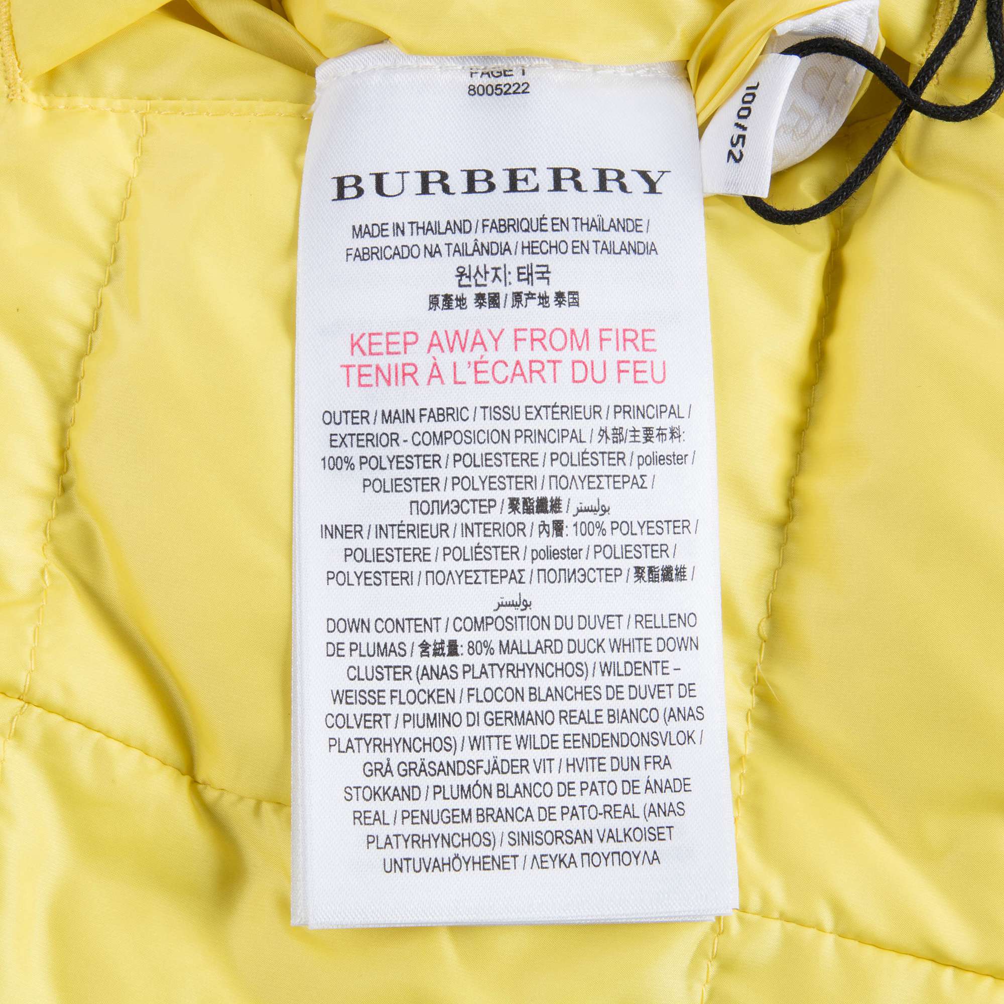 Girls Citrus Yellow Reversibie Vest