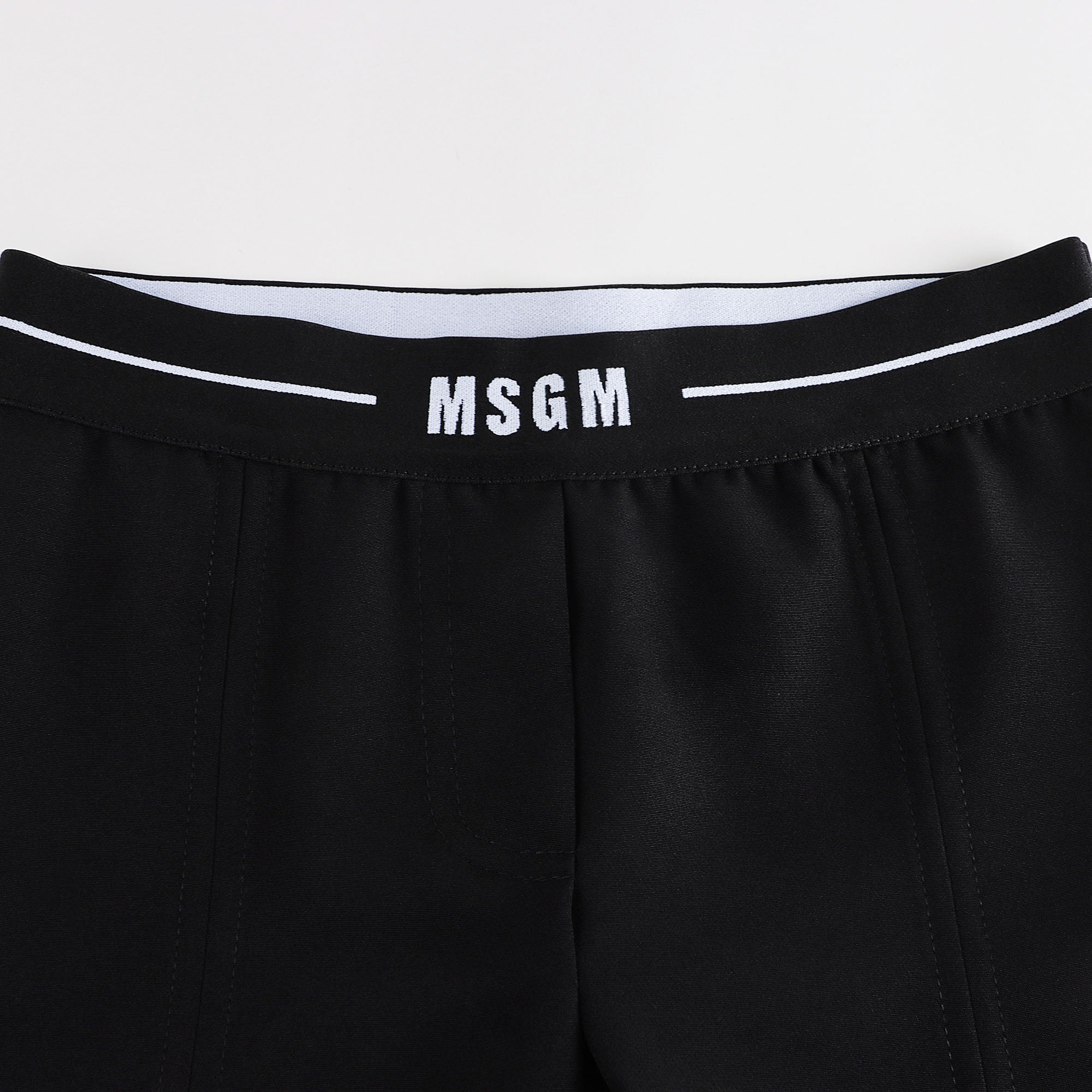 Girls Black Logo Trousers