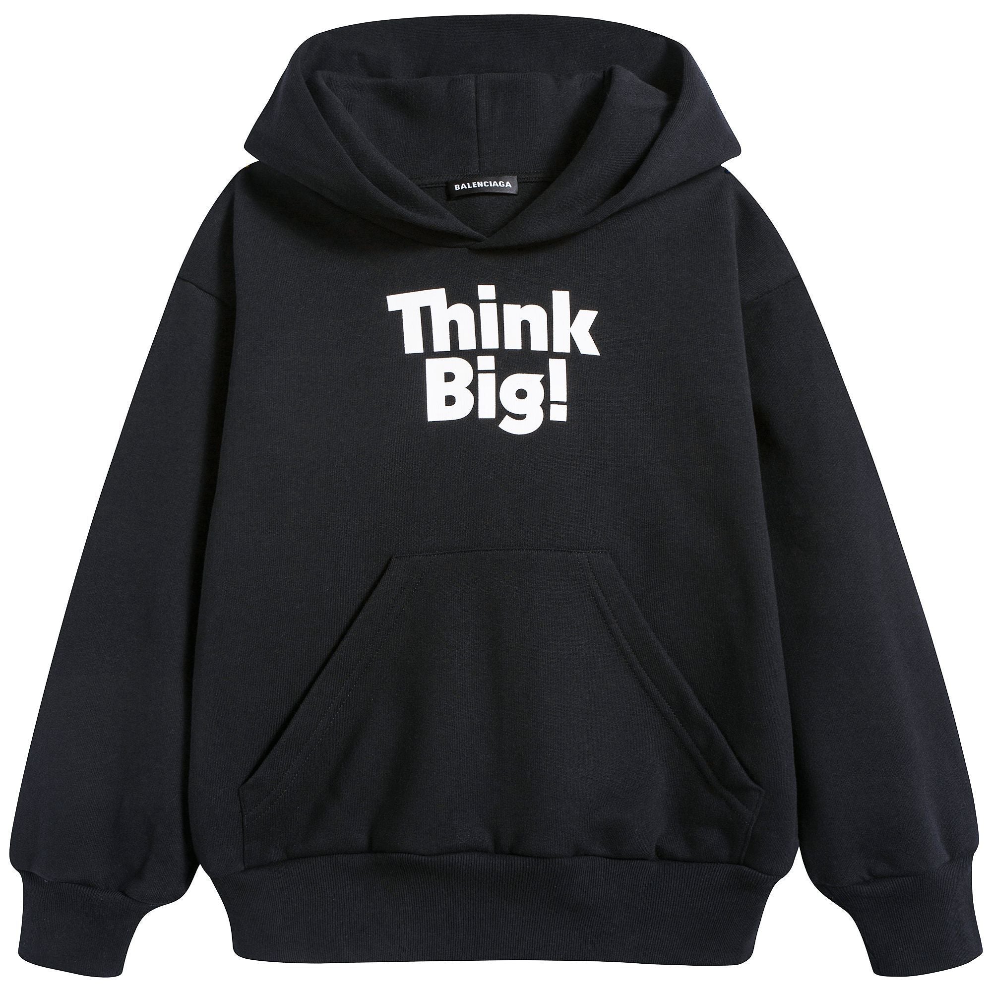 Boys & Girls Black "Think Big" Cotton Sweatshirt