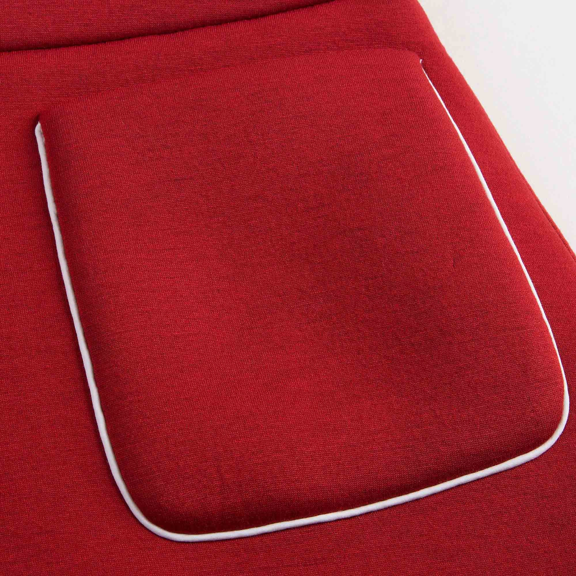 Girls Brick Red Wool Patch Pocket Skirt - CÉMAROSE | Children's Fashion Store - 6