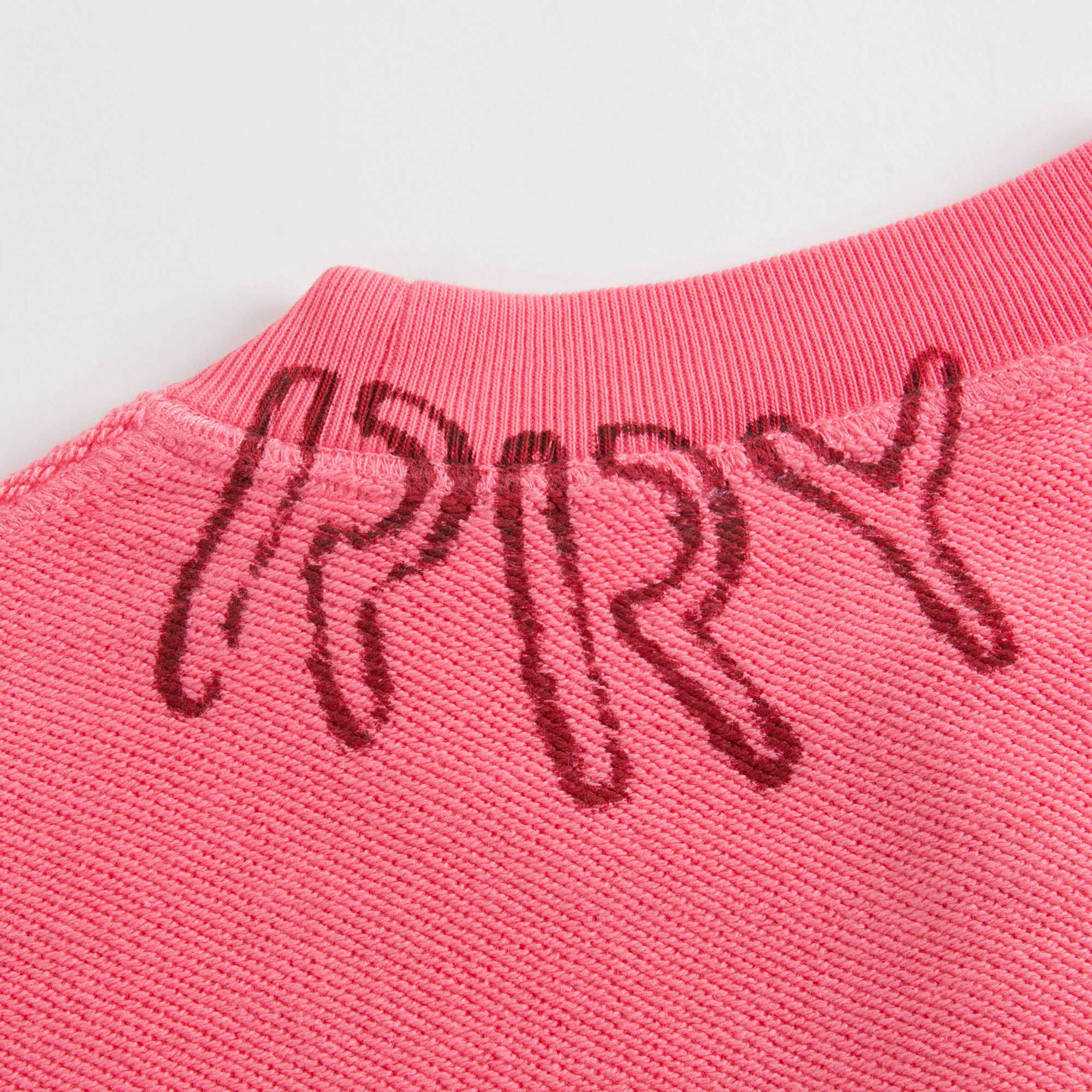 Girls Bright Pink Cotton Sweatshirt
