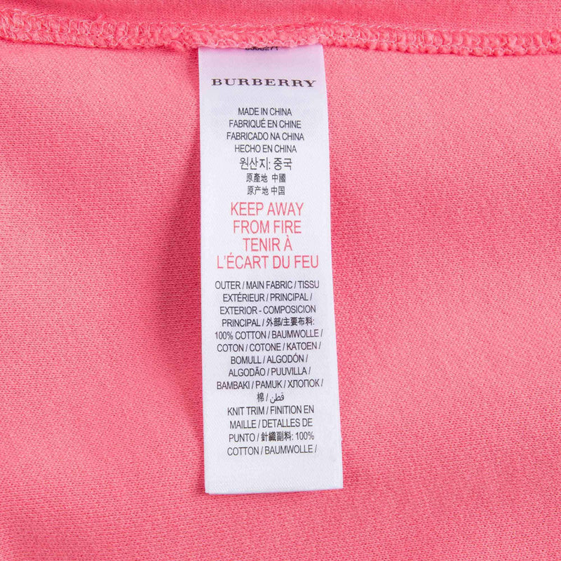 Girls Bright Pink Cotton Sweatshirt
