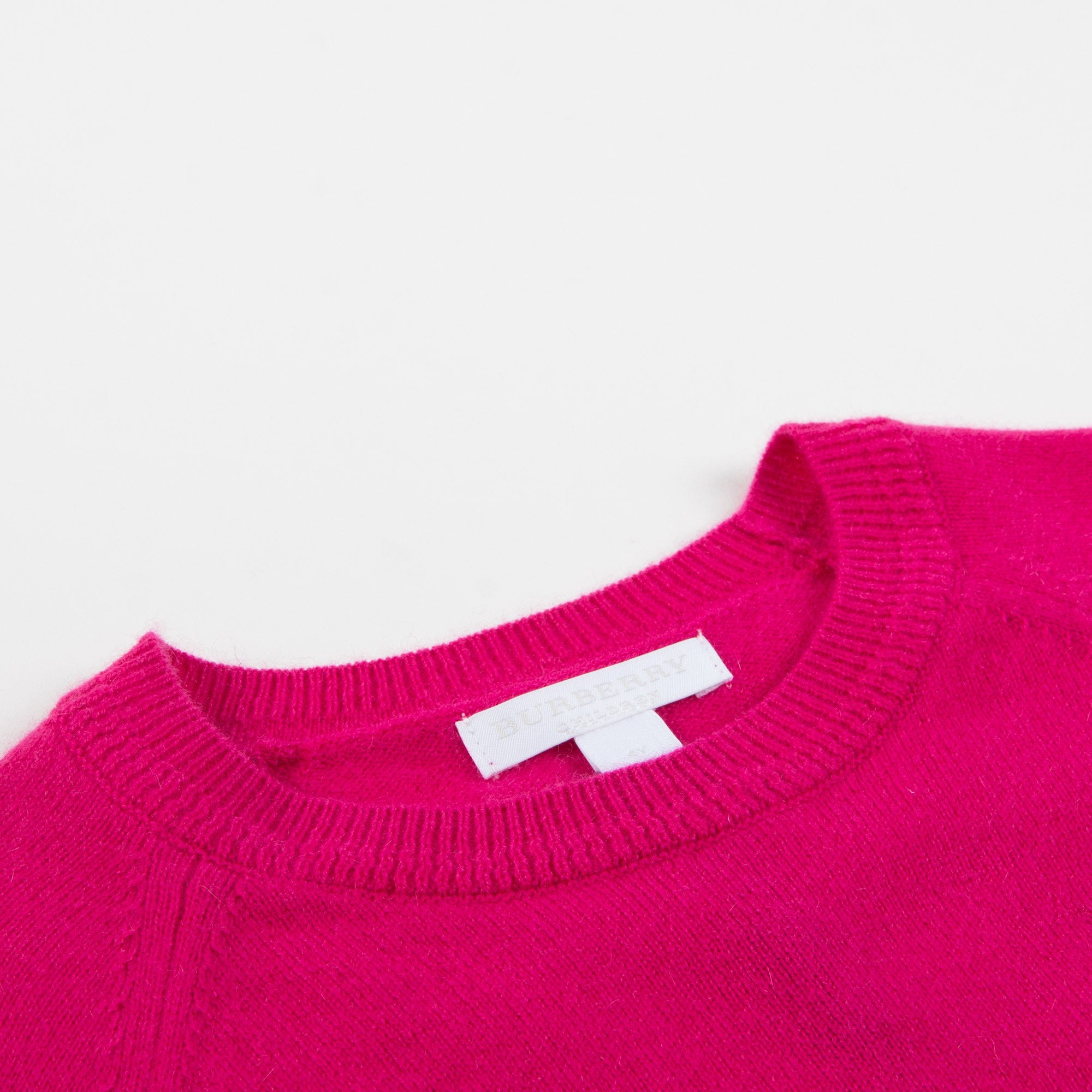 Girls  Bright  Crimson Pink  Cashmere   Sweater