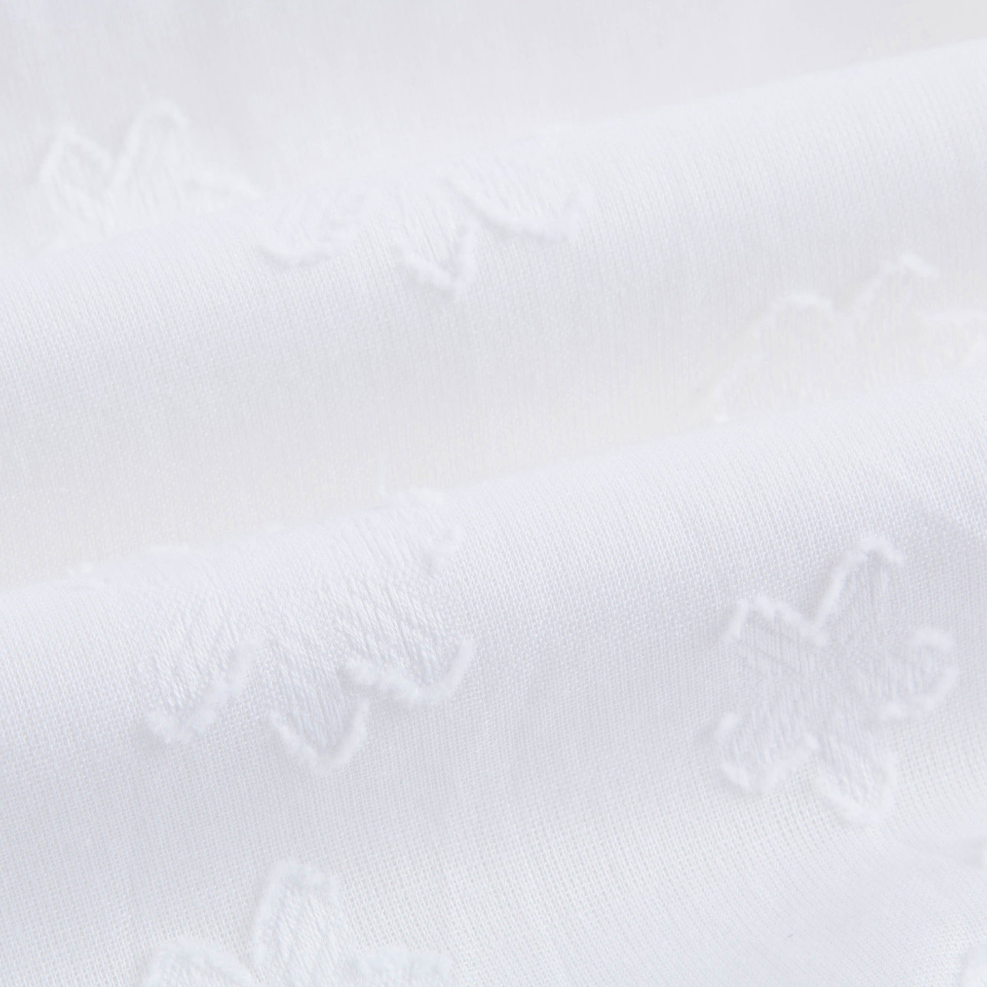 Girls White Cotton Dress