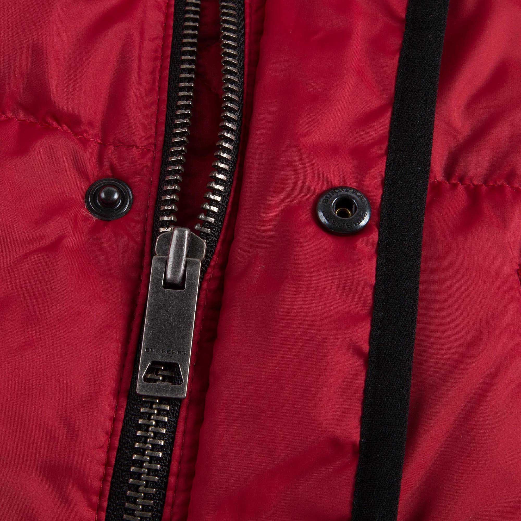 Boys Red Down Padded Hooded Gilet - CÉMAROSE | Children's Fashion Store - 9