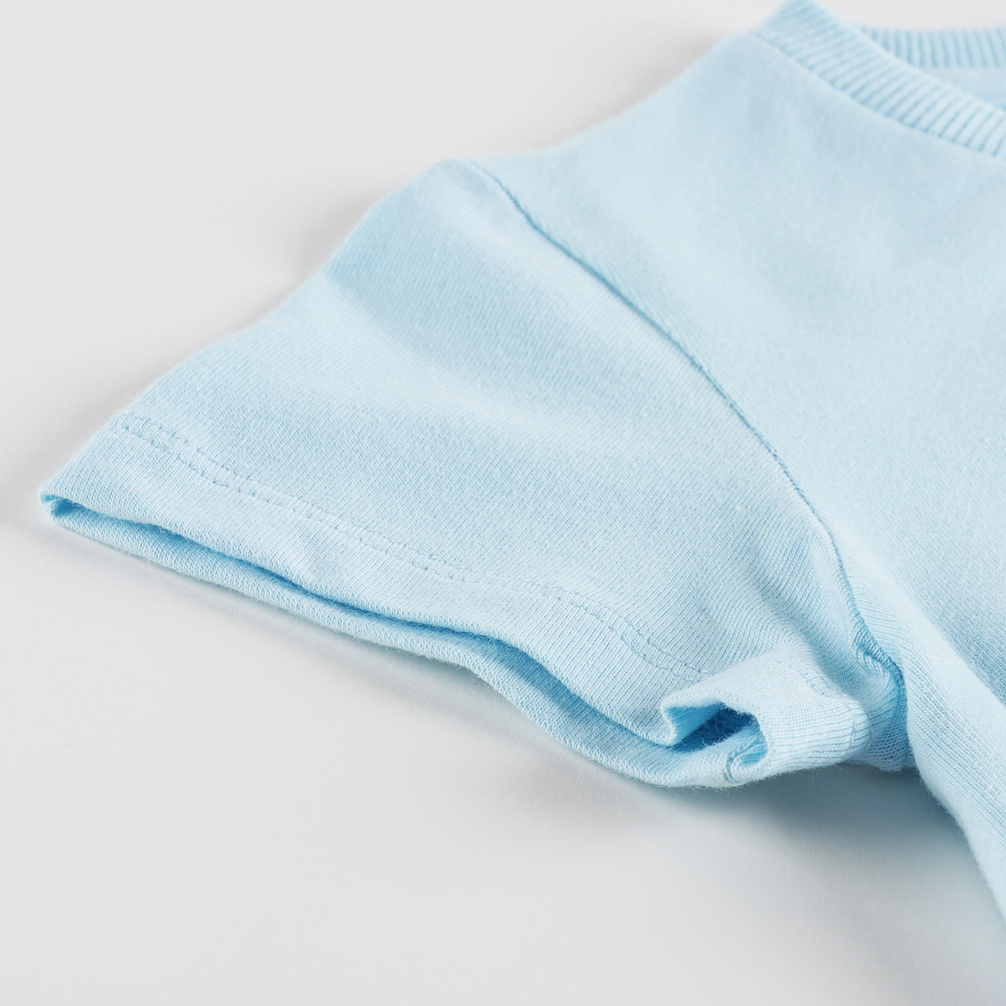 Baby Boys & Girls Light Blue Bear Cotton T-Shirt