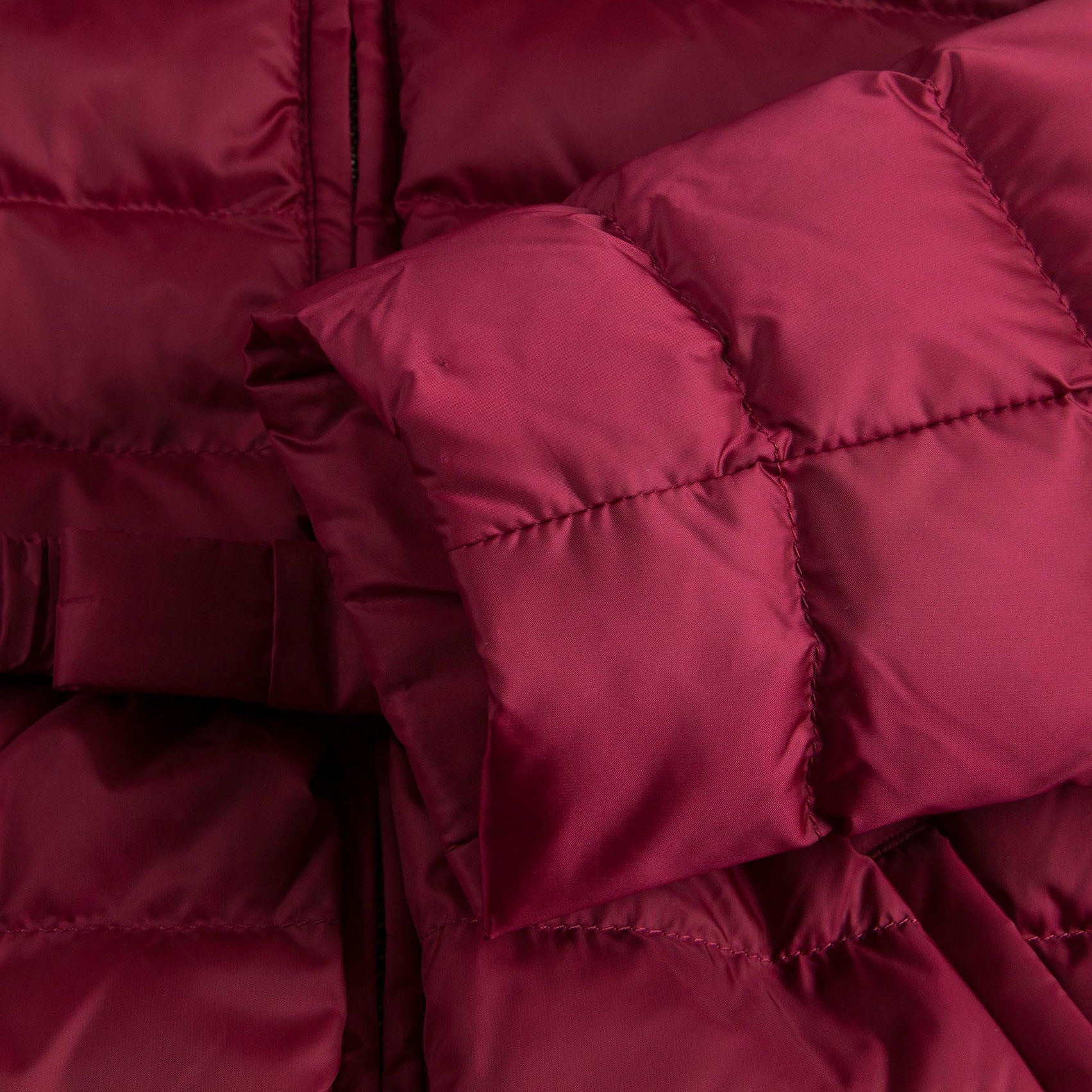 Baby Girls Dark Pink Down Padded Hooded Jacket - CÉMAROSE | Children's Fashion Store - 7