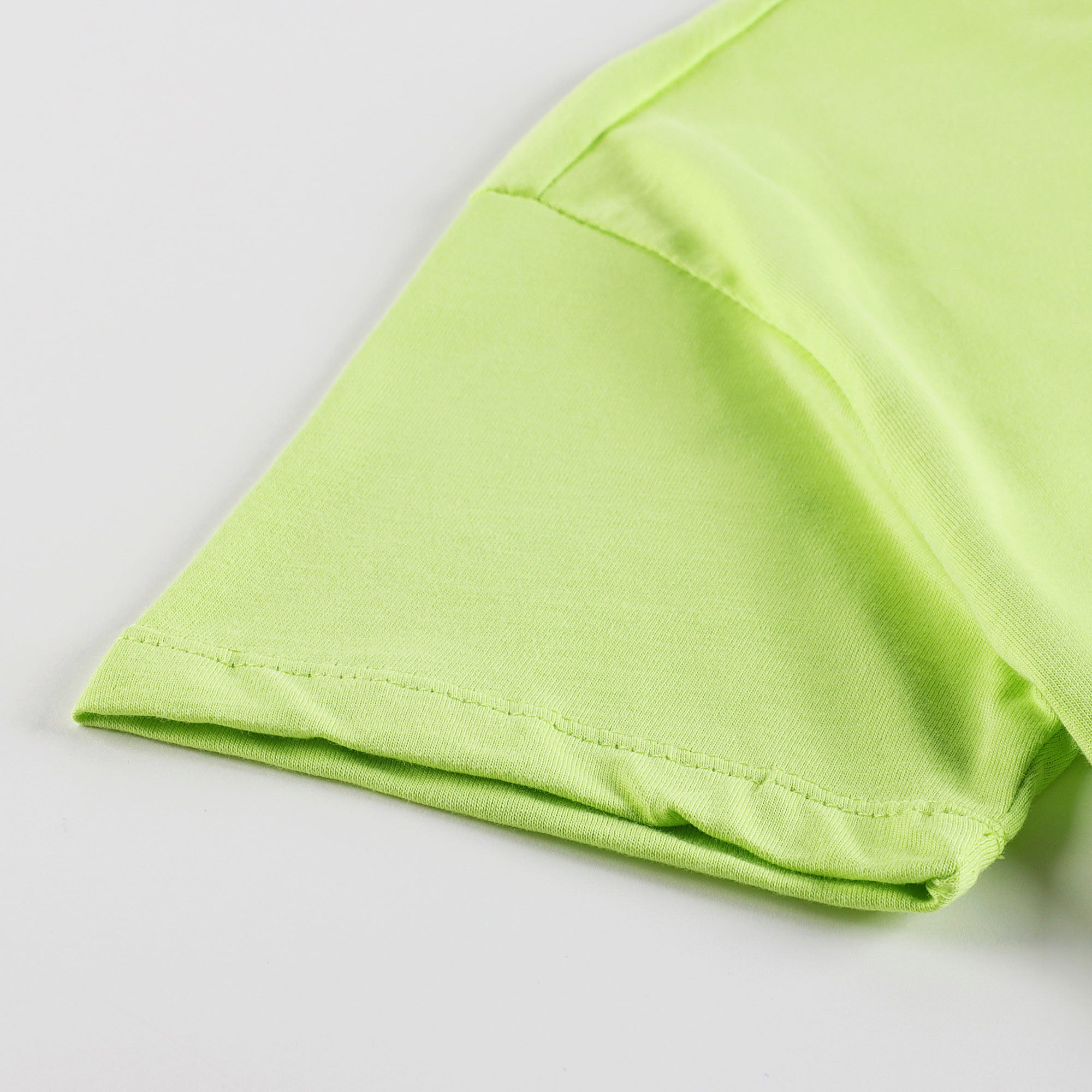 Boys & Girls Green Cotton T-Shirt