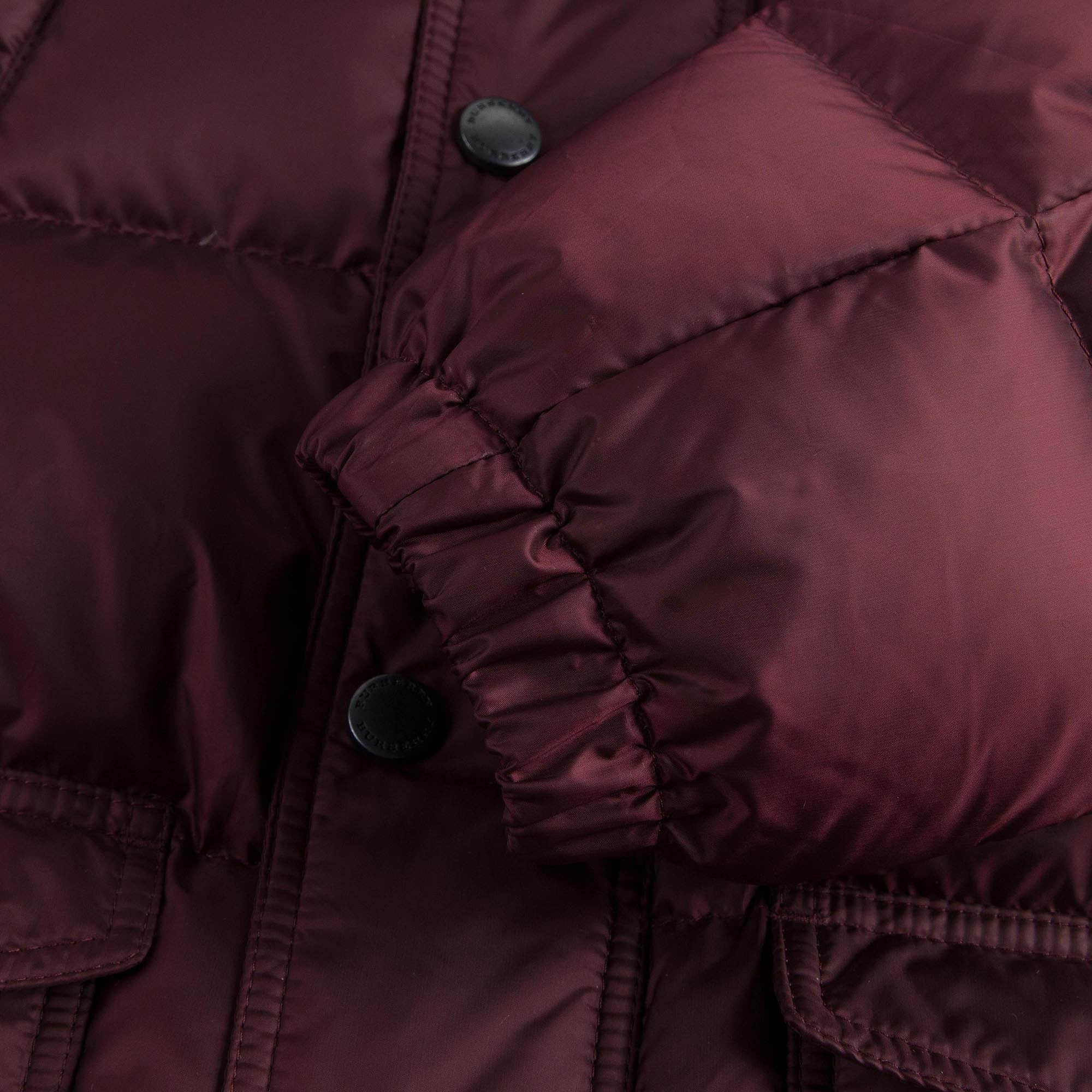 Boys Dark Red Padded Down Hooded Jacket - CÉMAROSE | Children's Fashion Store - 6