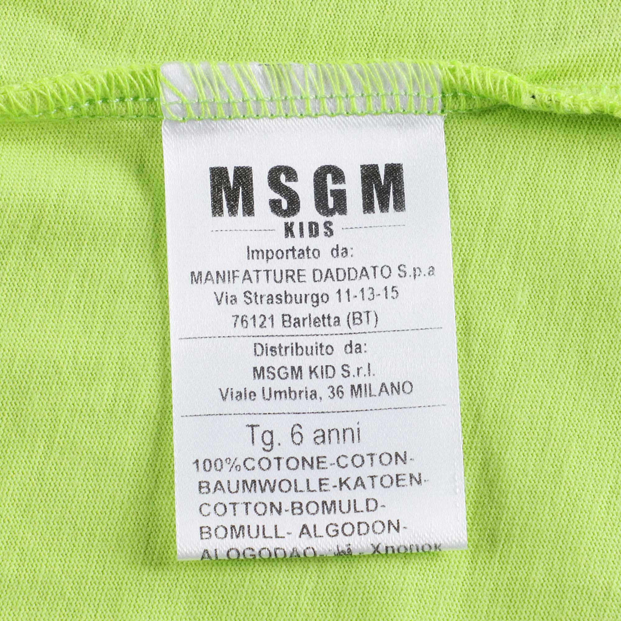 Boys & Girls Green Cotton T-Shirt