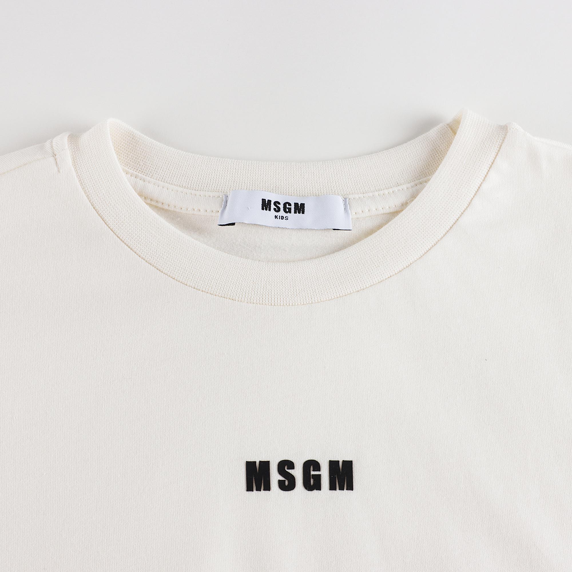Boys & Girls White Cotton T-Shirt