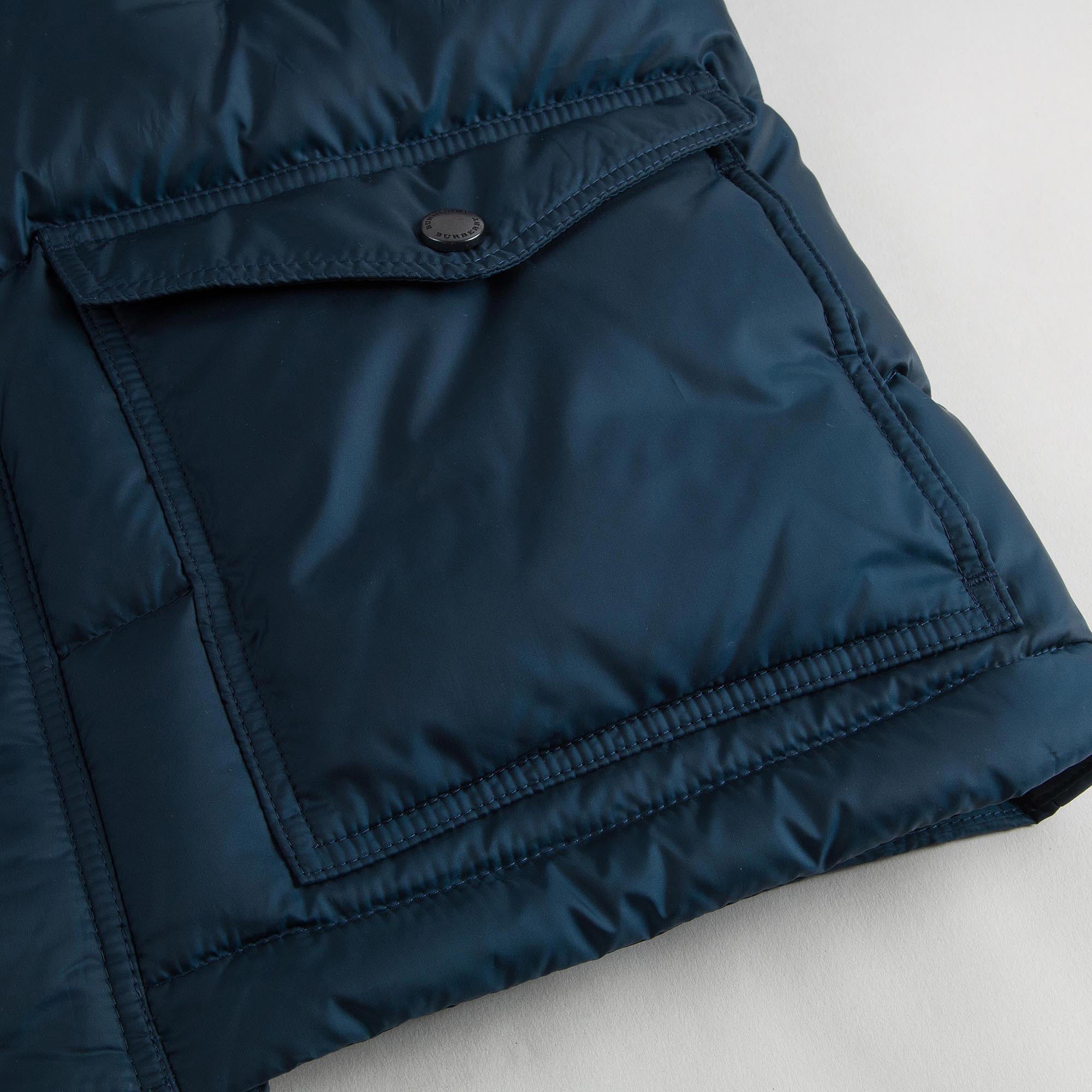 Boys Dark Blue Padded Down Hooded Jacket - CÉMAROSE | Children's Fashion Store - 6