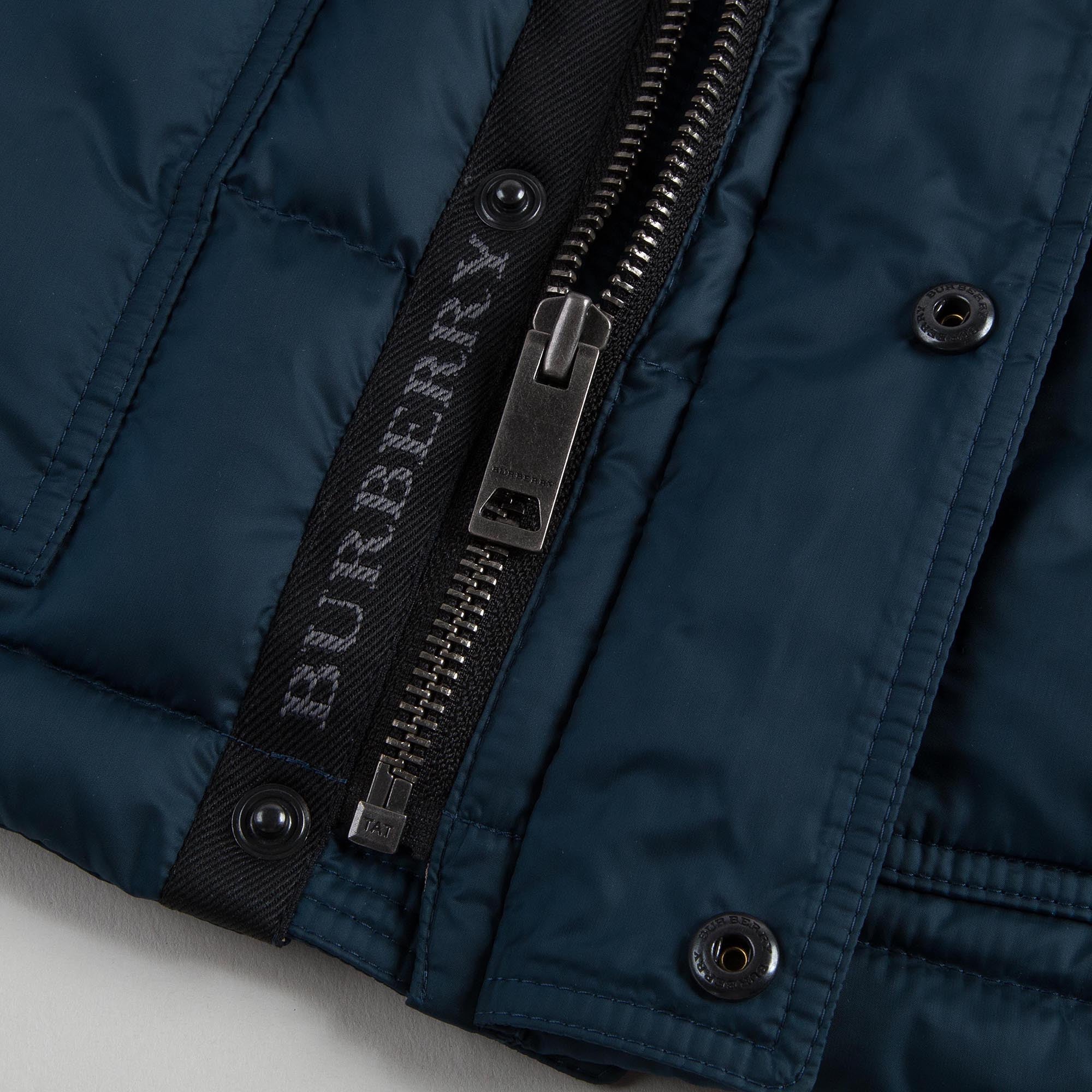 Boys Dark Blue Padded Down Hooded Jacket - CÉMAROSE | Children's Fashion Store - 7