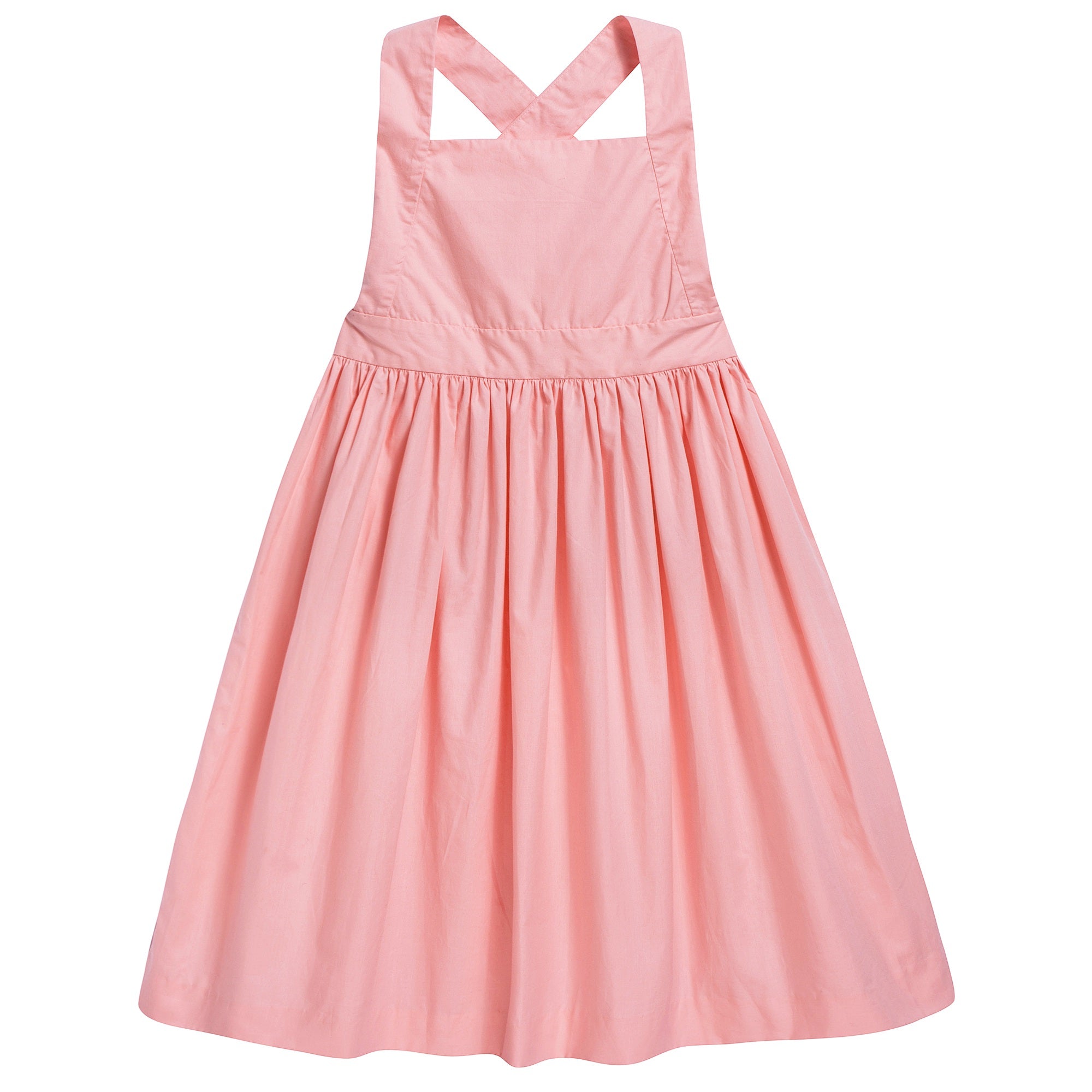 女童粉色连衣裙