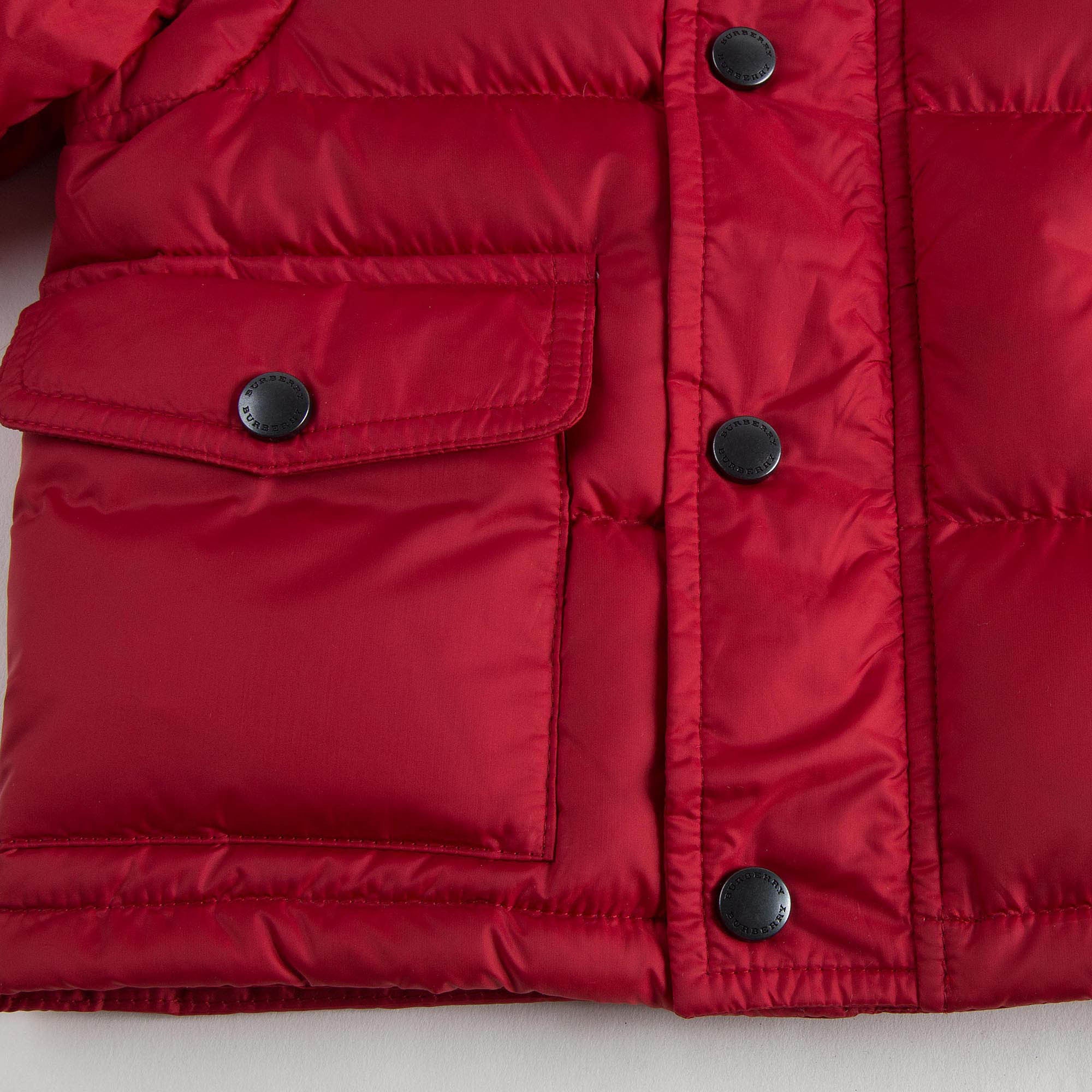 Baby Boys Red Hooded Padded Down Jacket - CÉMAROSE | Children's Fashion Store - 4