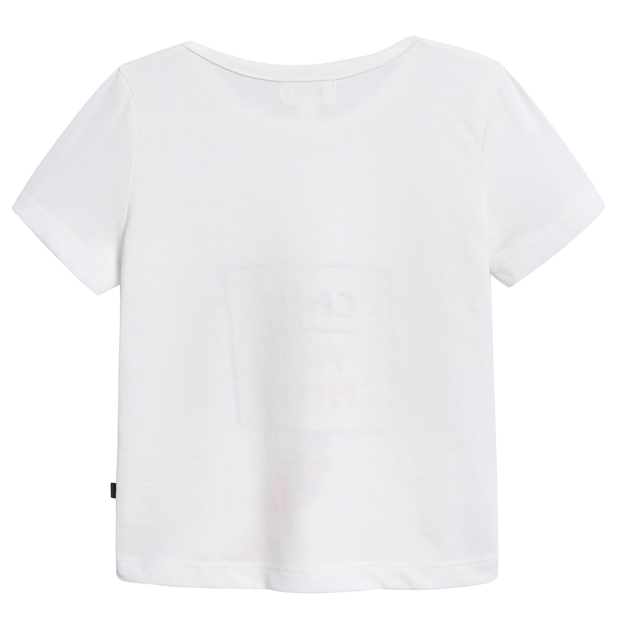 Boys White & Sign Organic Pima Cotton T-shirt