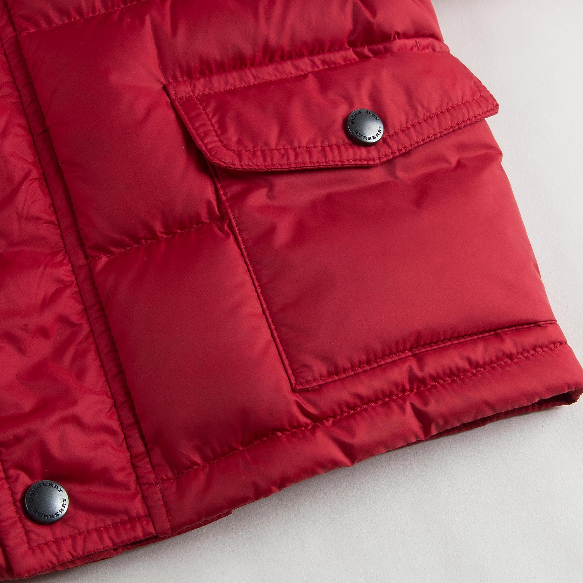 Baby Boys Red Hooded Padded Down Jacket - CÉMAROSE | Children's Fashion Store - 5