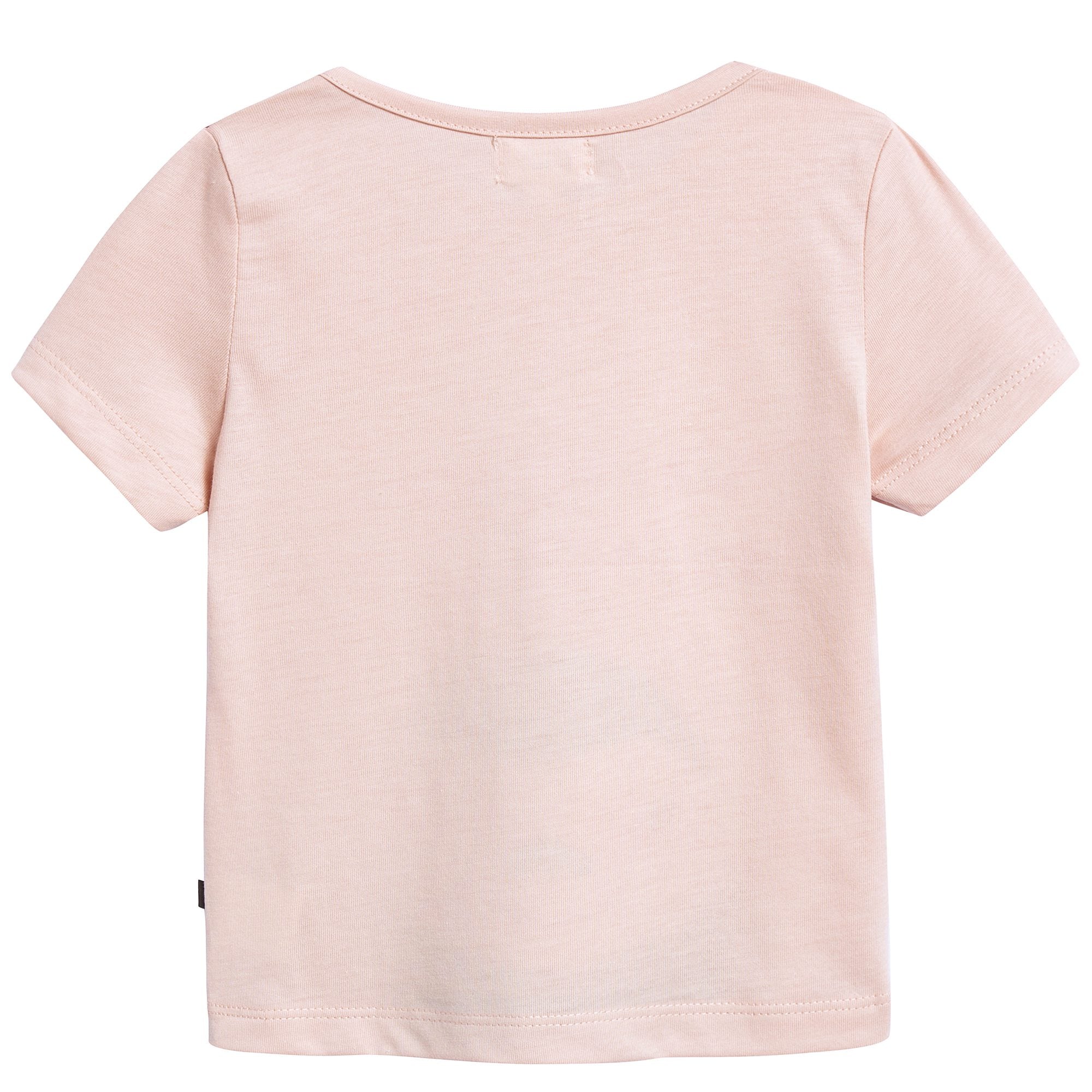 Girls Pink & Sloth Organic Pima Cotton T-shirt