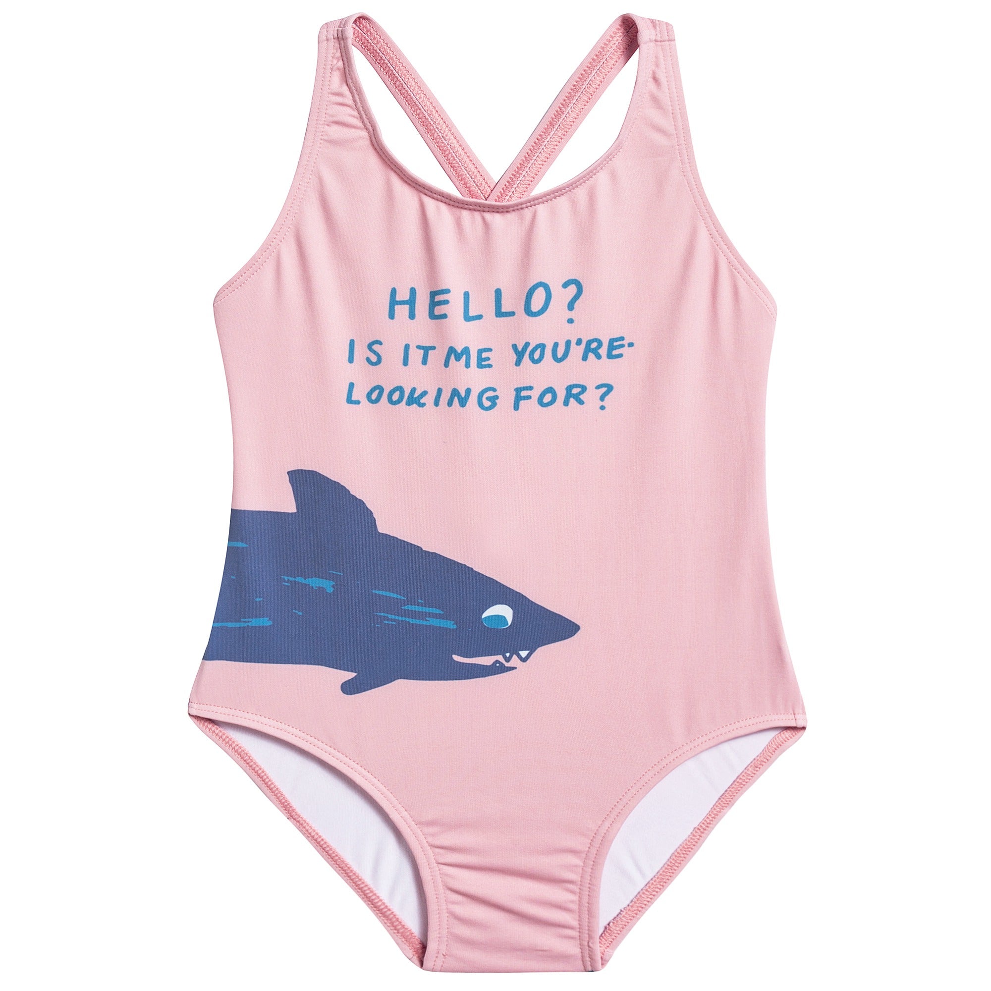 Girls Rose & Shark Tank Bathing Suit