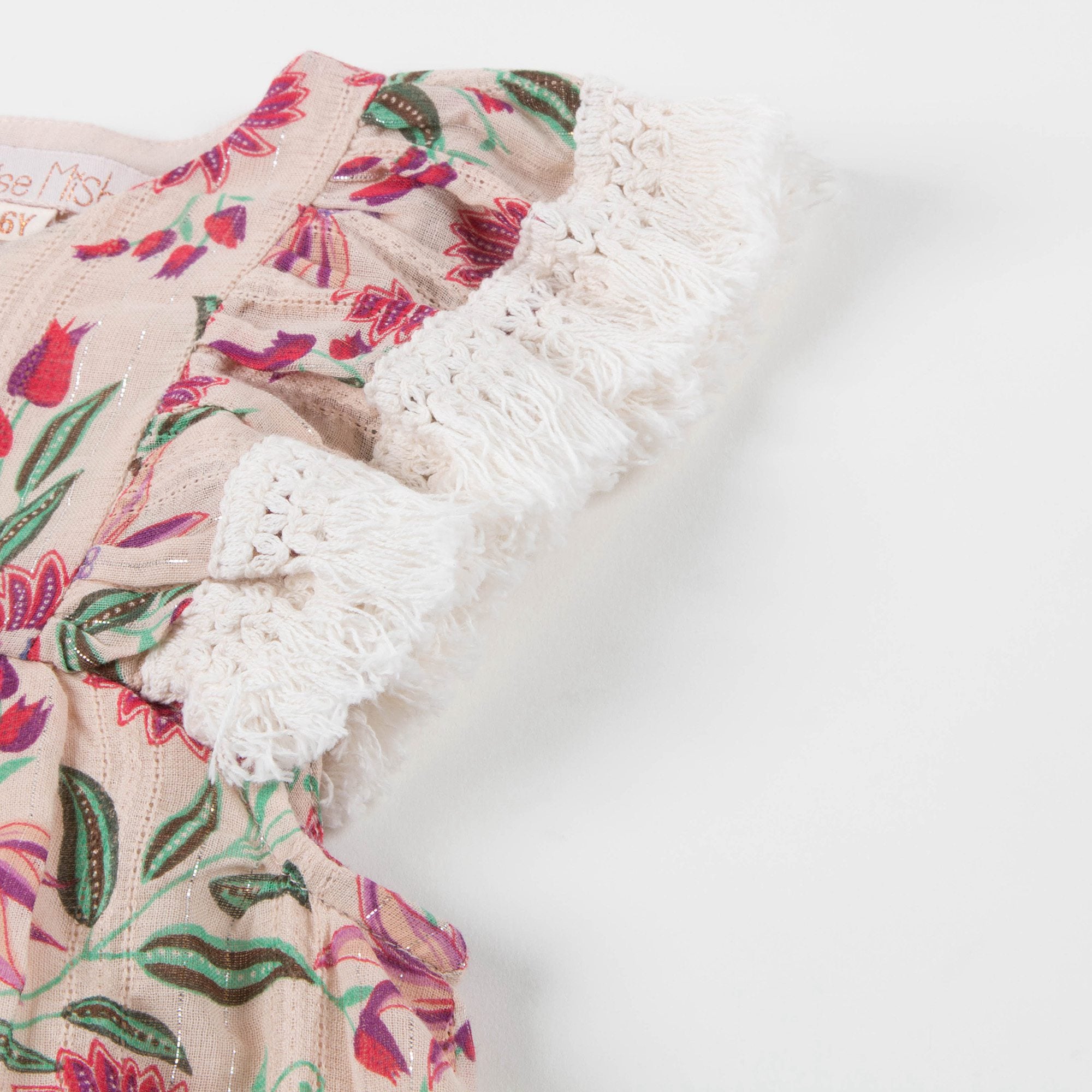 Girls White Flower "Acapulco" Dress