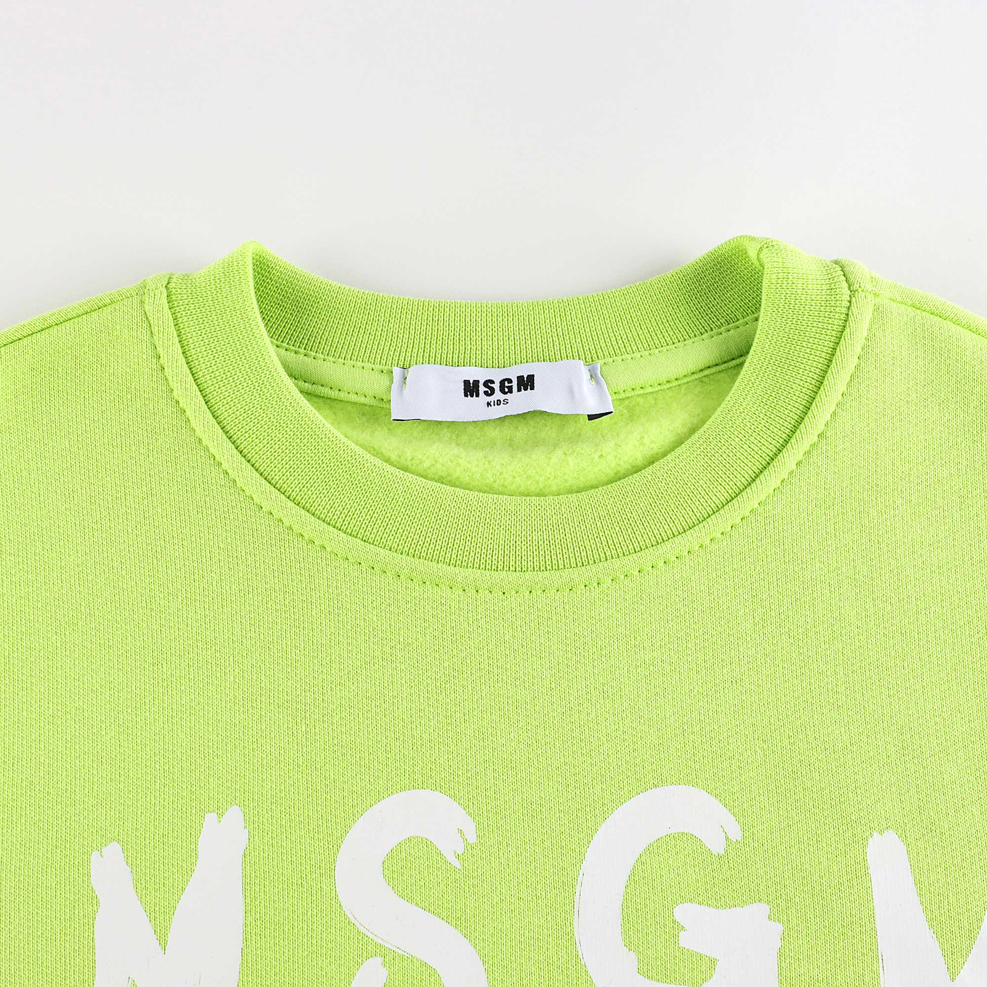 Boys & Girls Green Logo Cotton  Sweatshirt