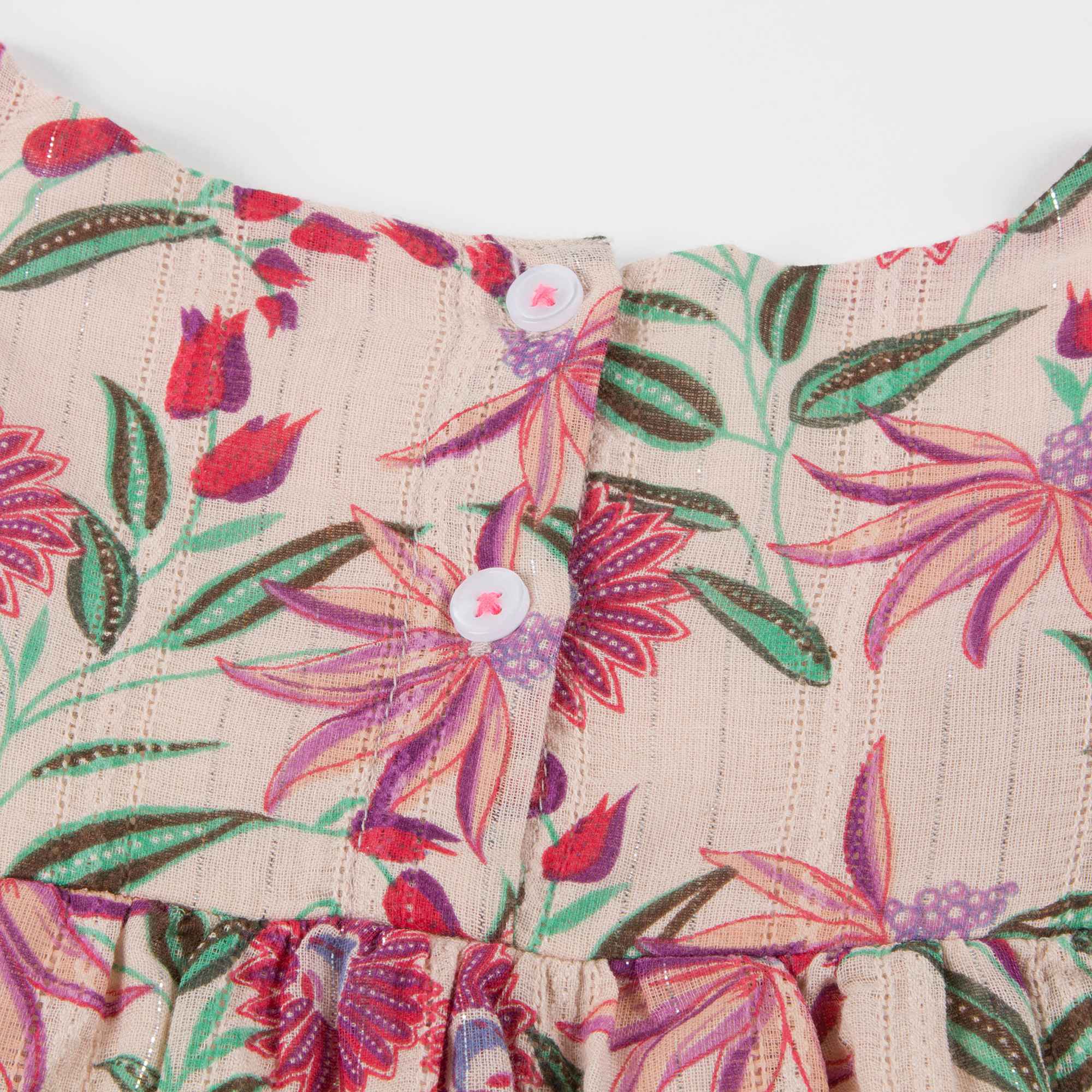 Girls White Flower "Acapulco" Dress