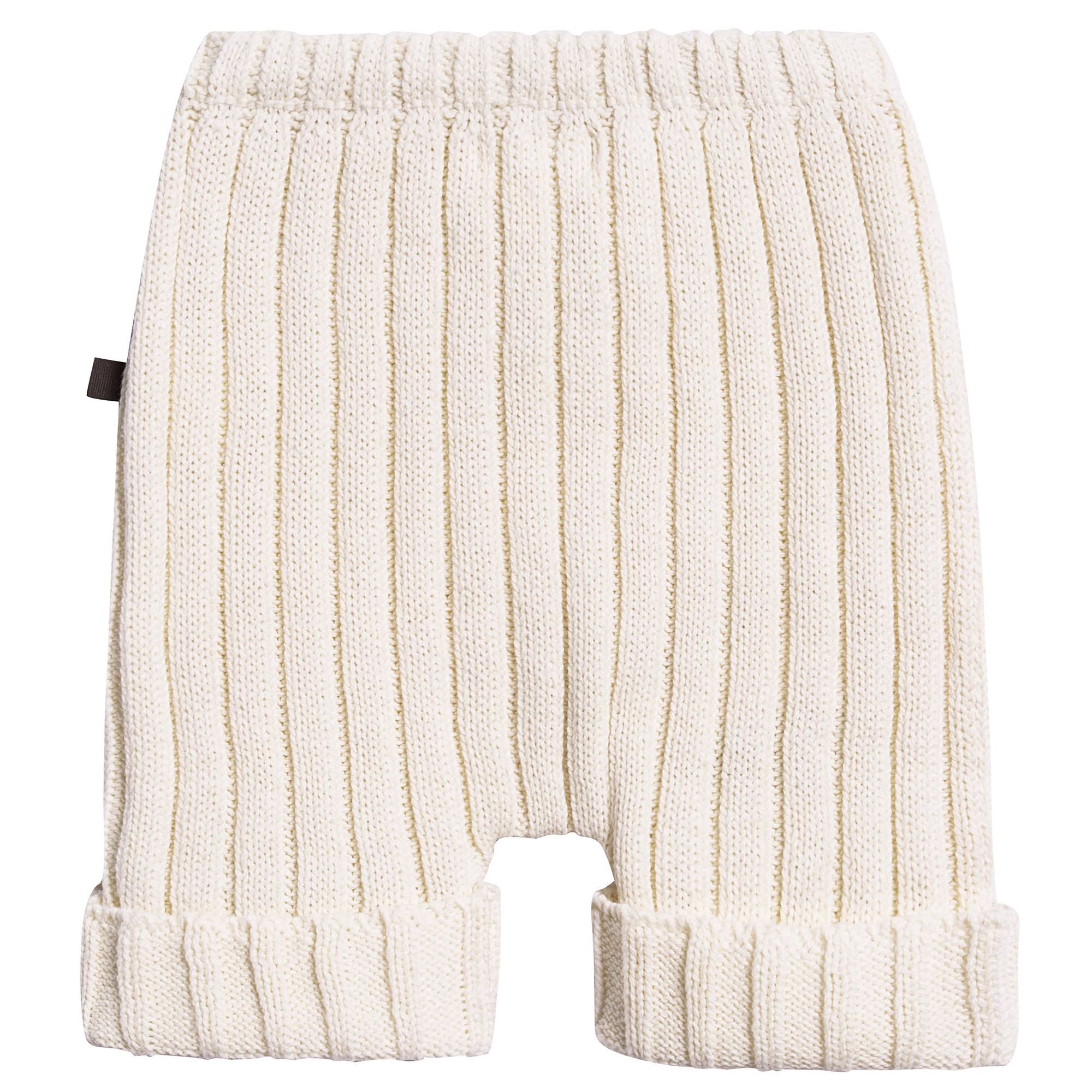 Girls White Cotton Everyday Shorts