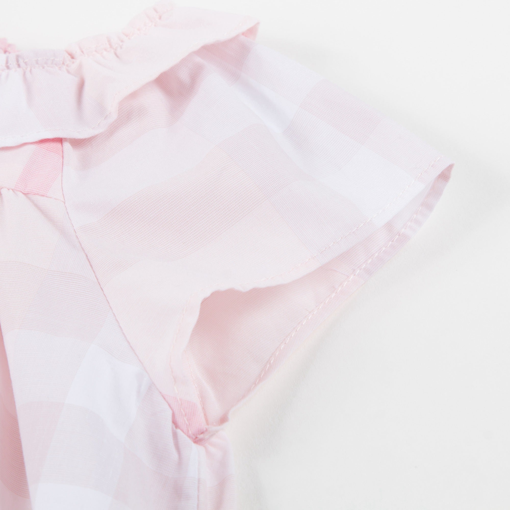 Baby  Girls  Ice  Pink   Cotton  Check   Dress