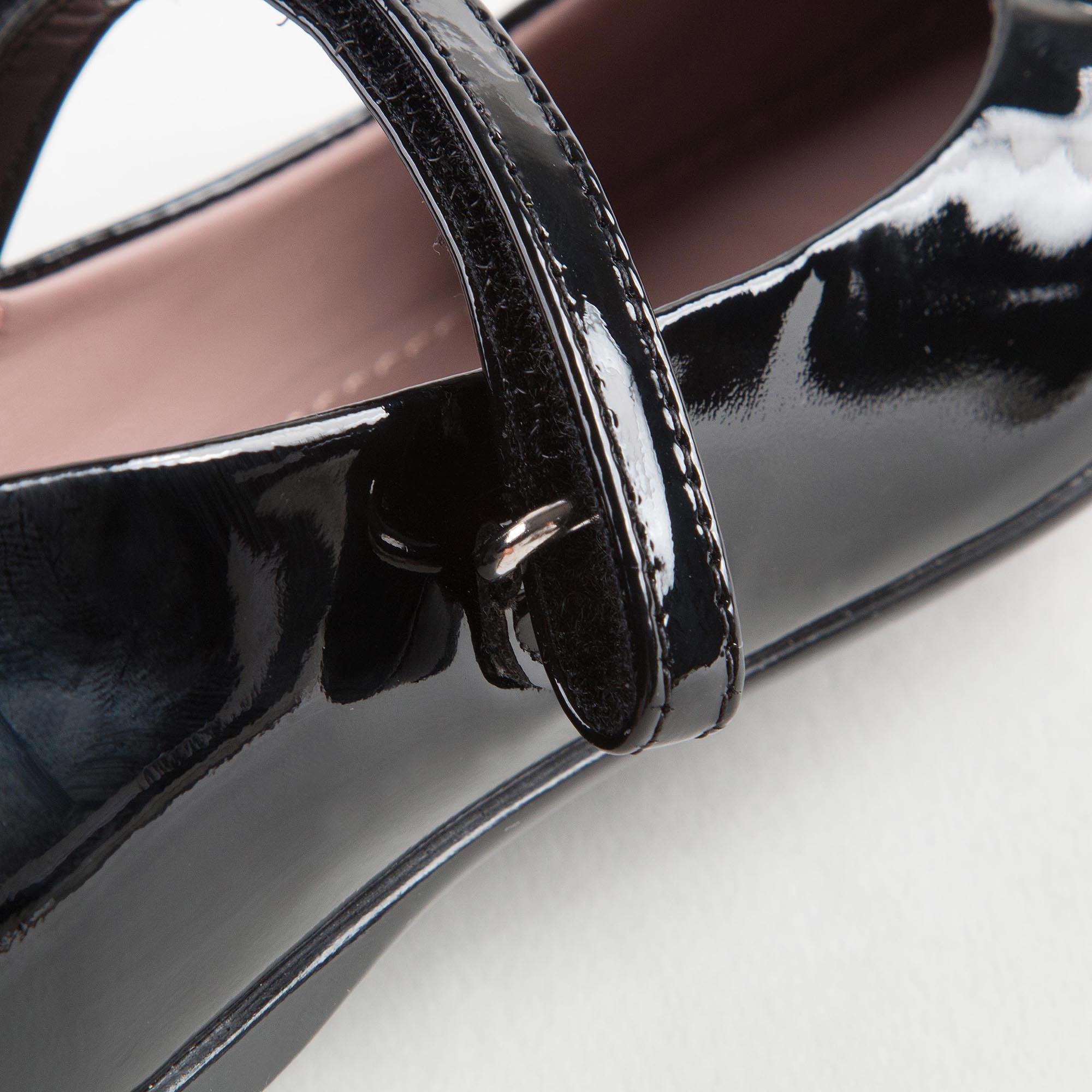 Girls Black Patent Leather Shoes With Horsebit - CÉMAROSE | Children's Fashion Store - 6