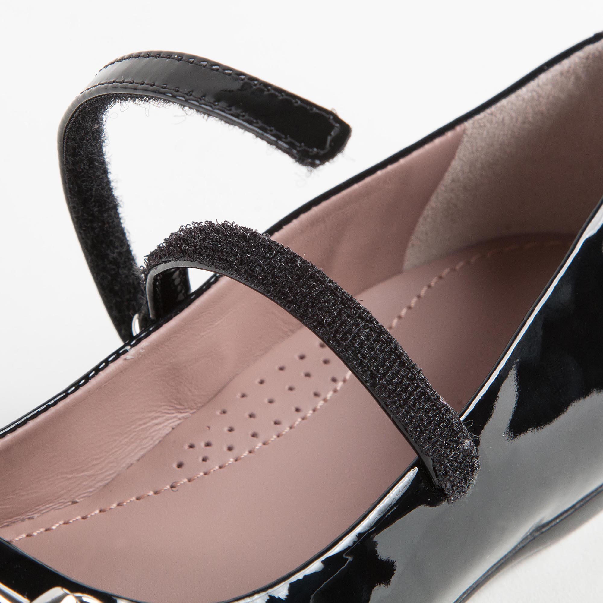 Girls Black Patent Leather Shoes With Horsebit - CÉMAROSE | Children's Fashion Store - 7