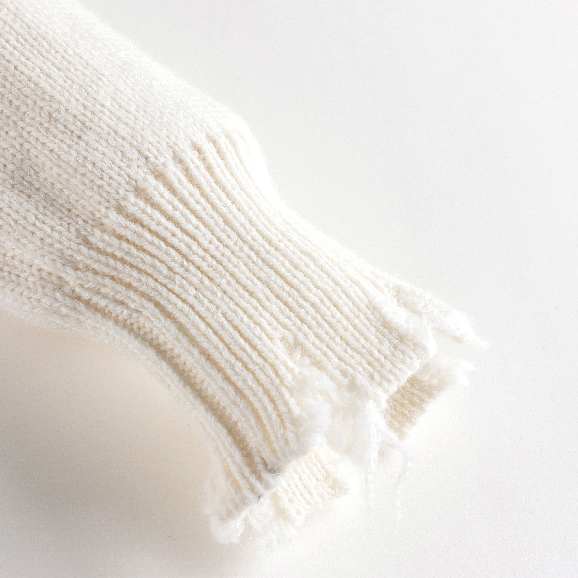 Boys & Girls White Logo Wool Sweater