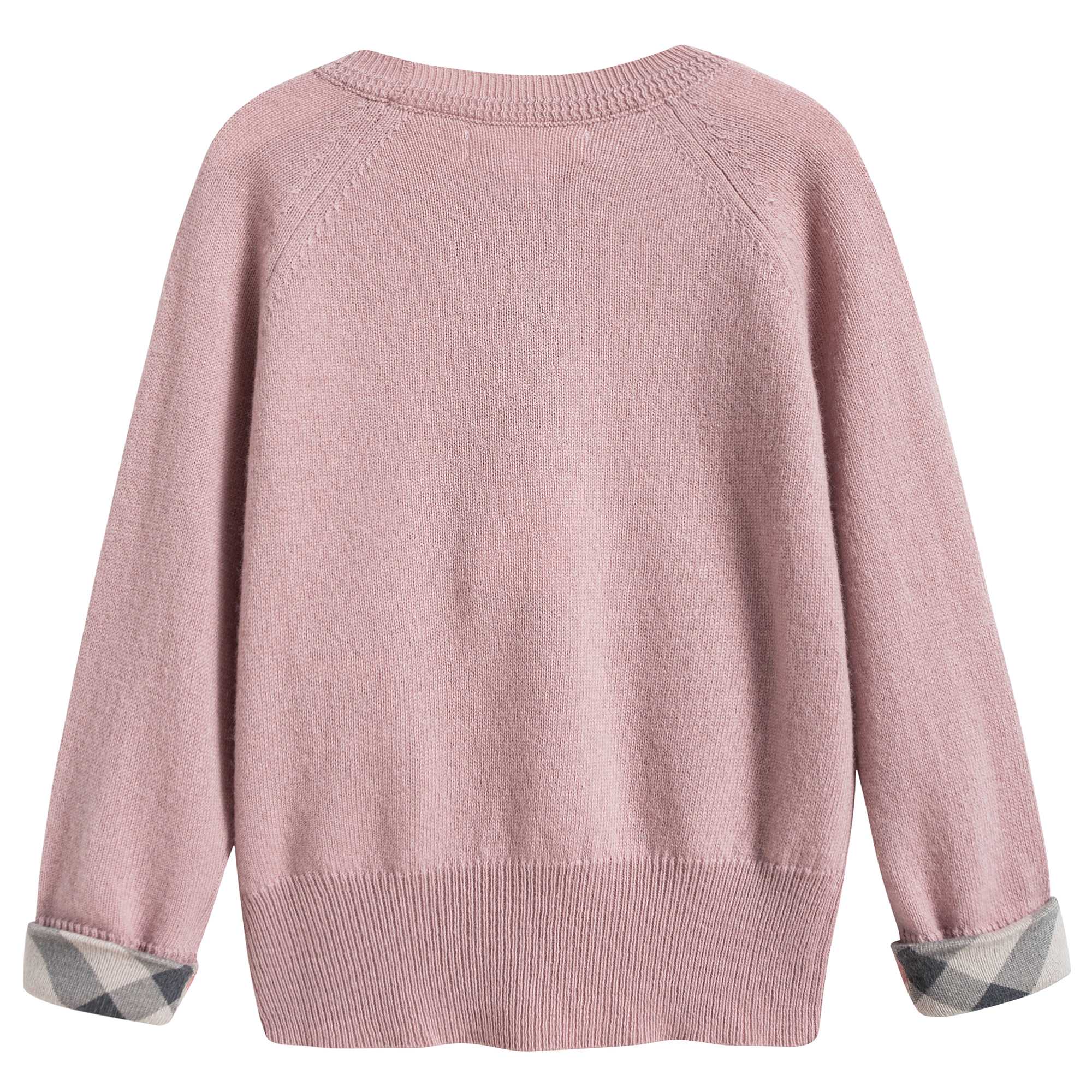 Girls Dusty Pink Cashmere Sweater