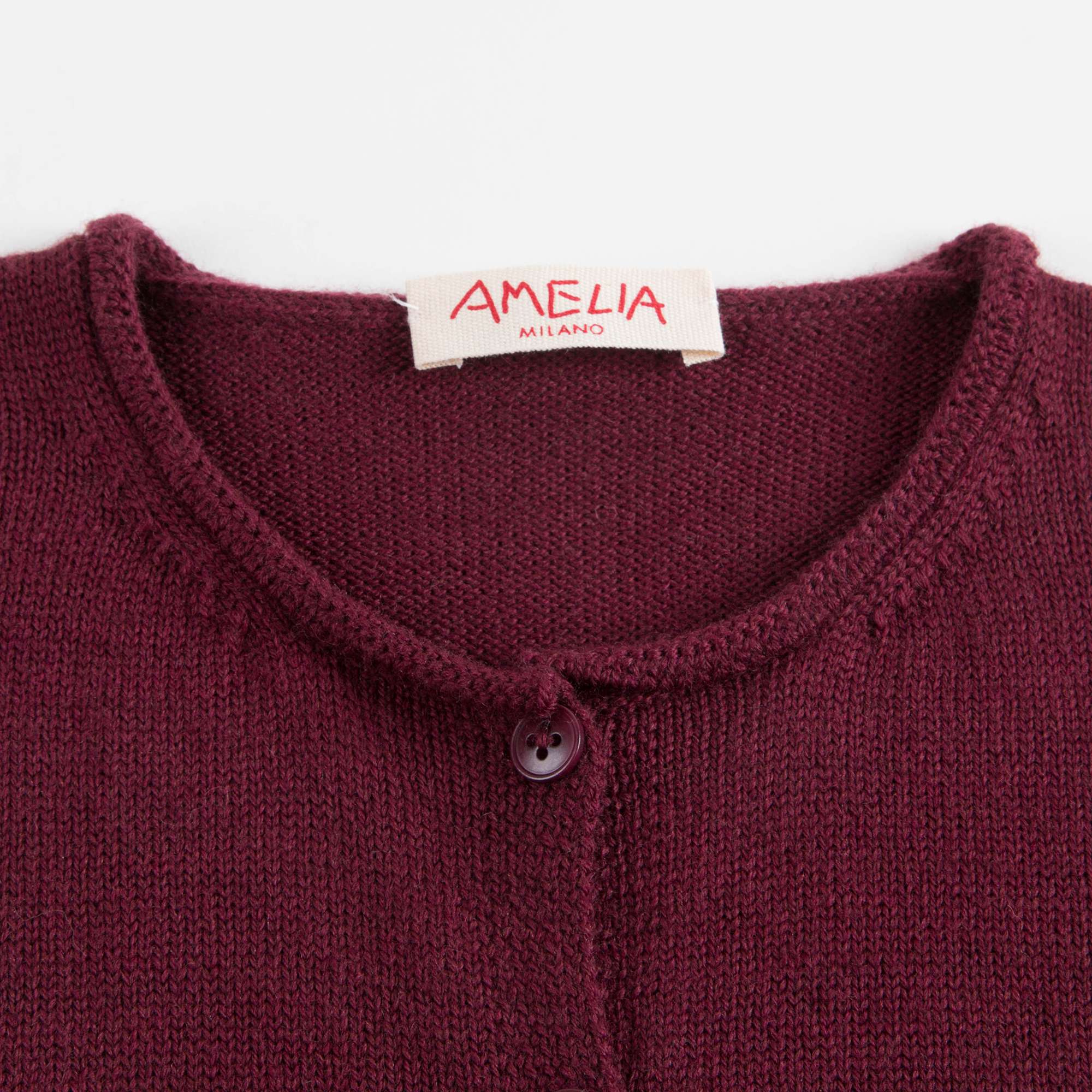 Girls Red Wine Cardigan