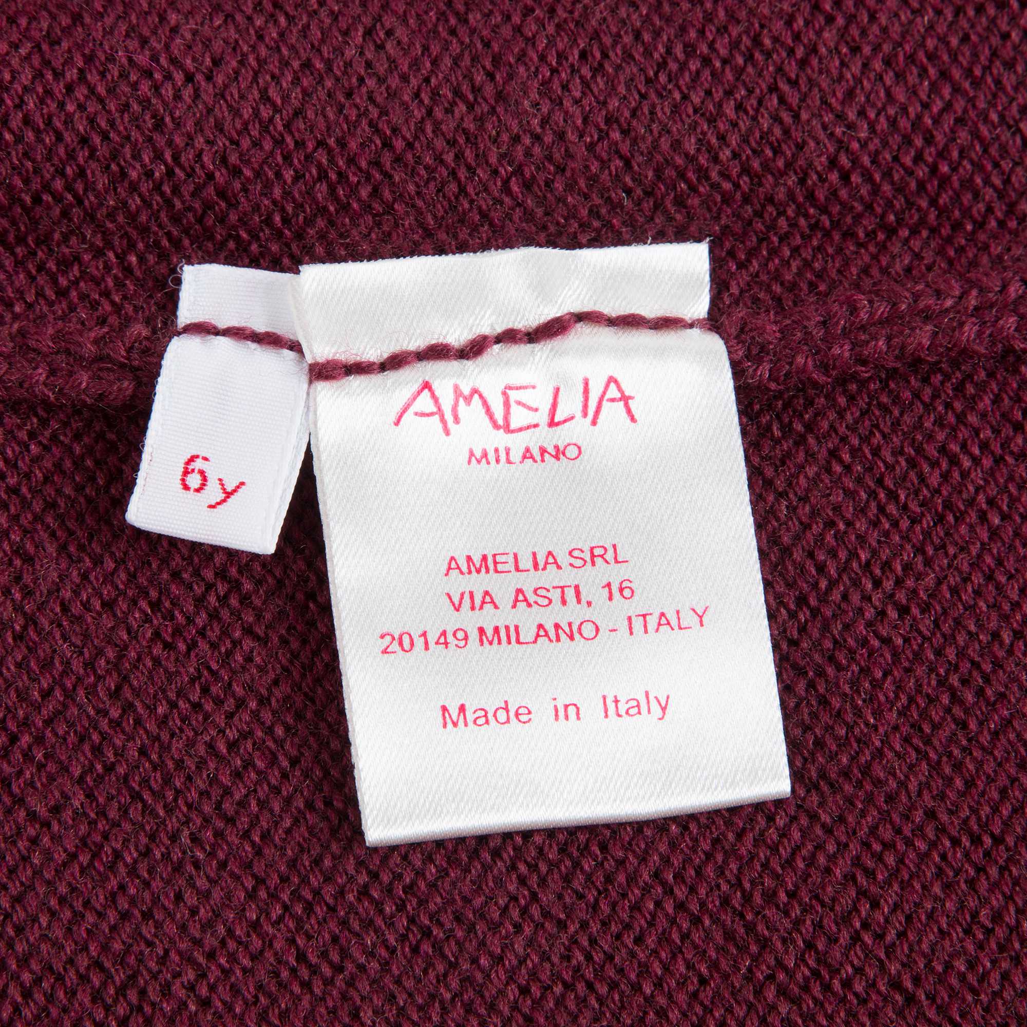 Girls Red Wine Cardigan