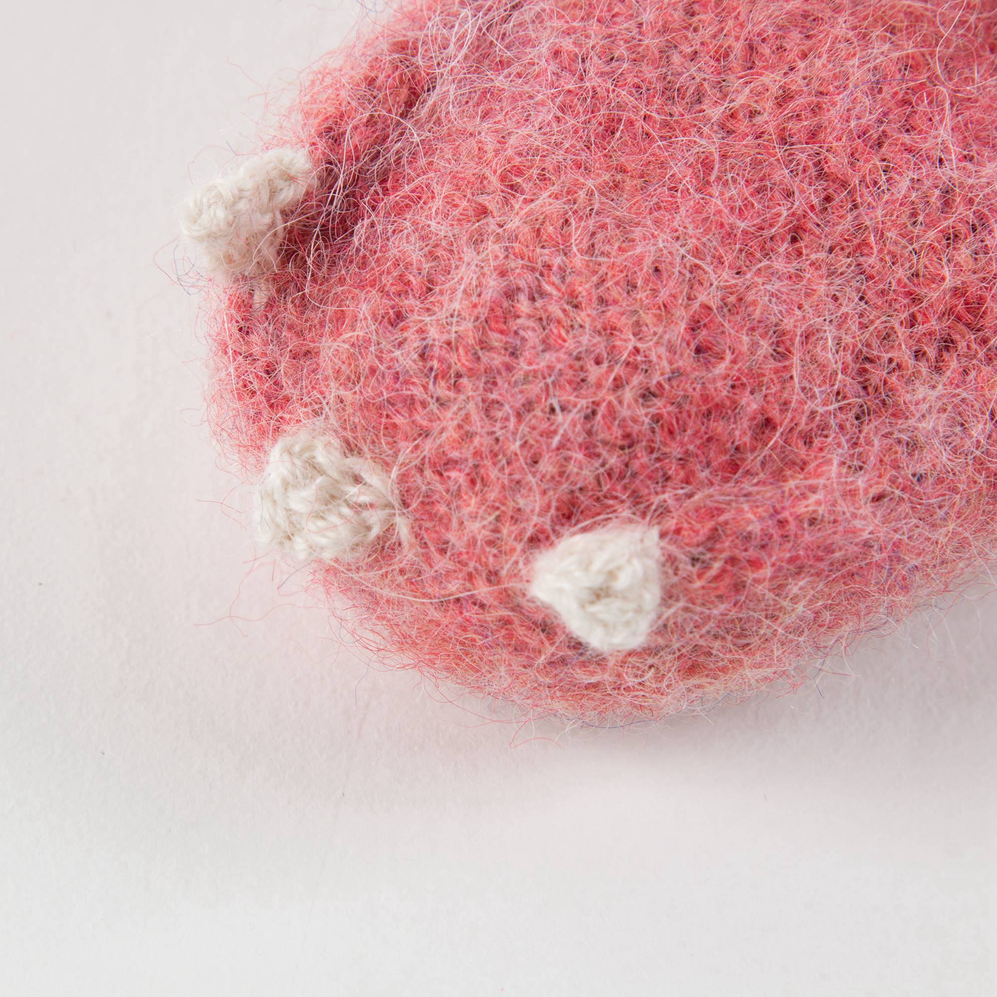 Baby Rose Pink Bunny Alpaca Wool Animal Booties