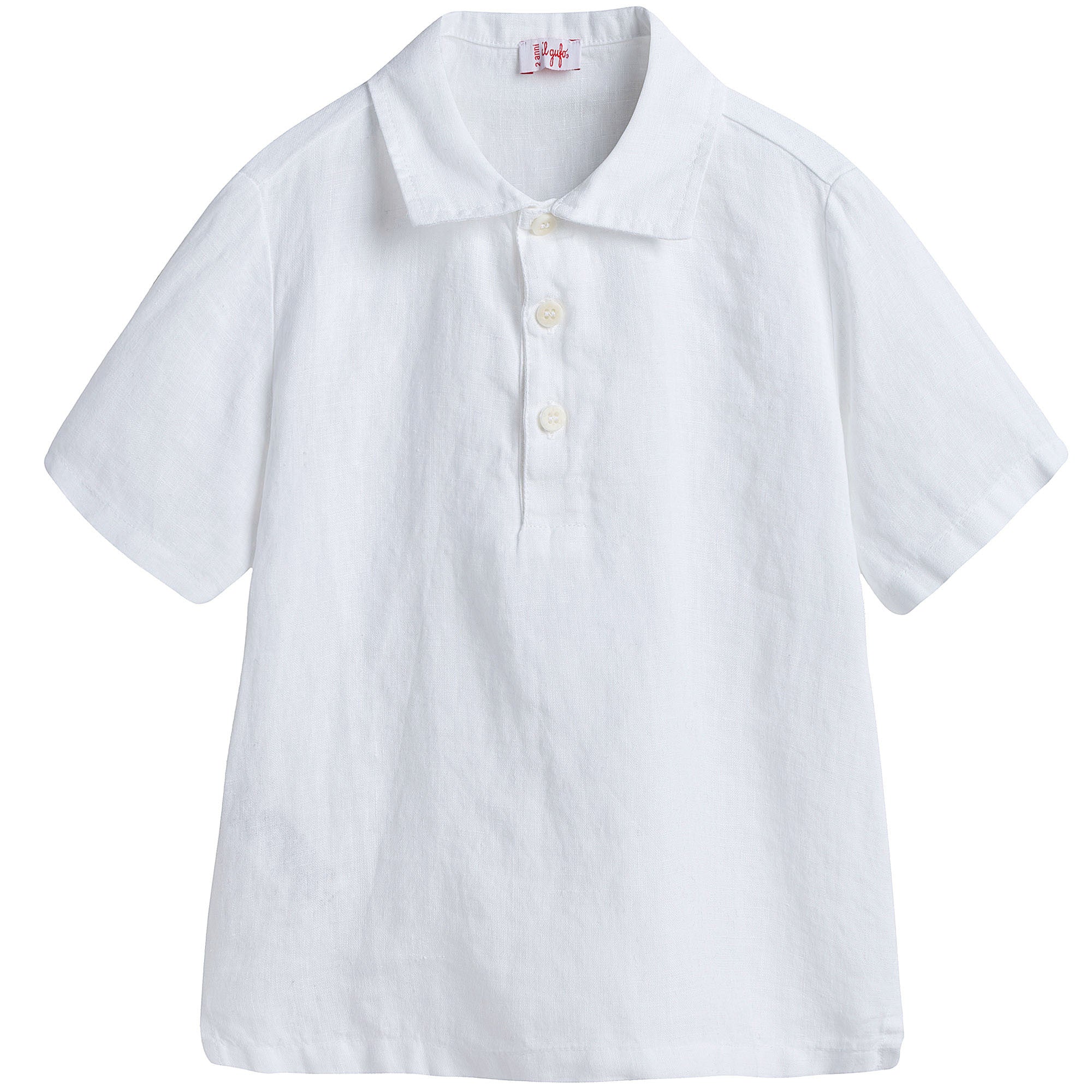 Boys White Polo Shirt - CÉMAROSE | Children's Fashion Store - 1